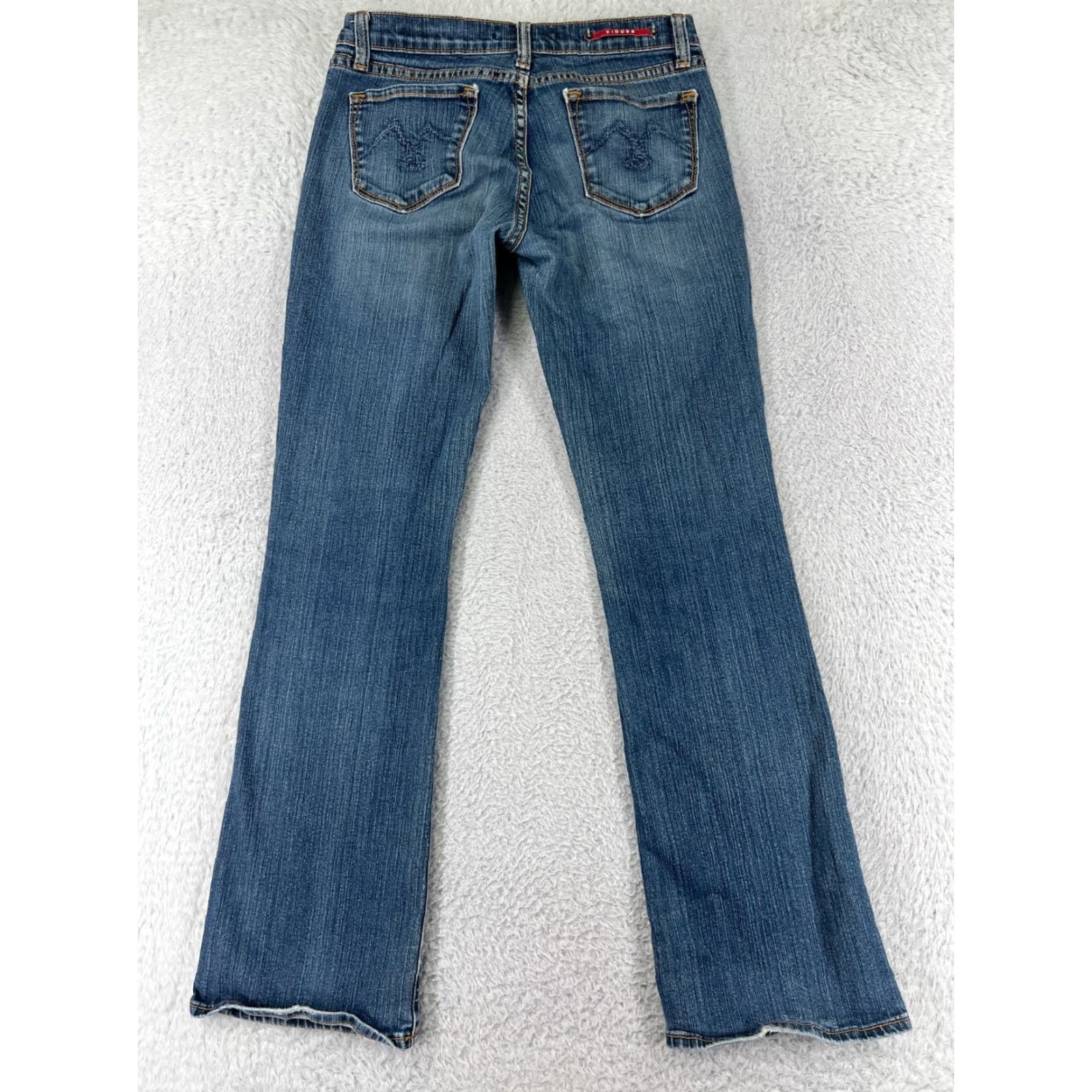 Vintage VIGOSS Jeans Women 5 Blue Denim Bootcut Medium Wash Western Womens Size 27" / US 4 / IT 40 - 2 Thumbnail