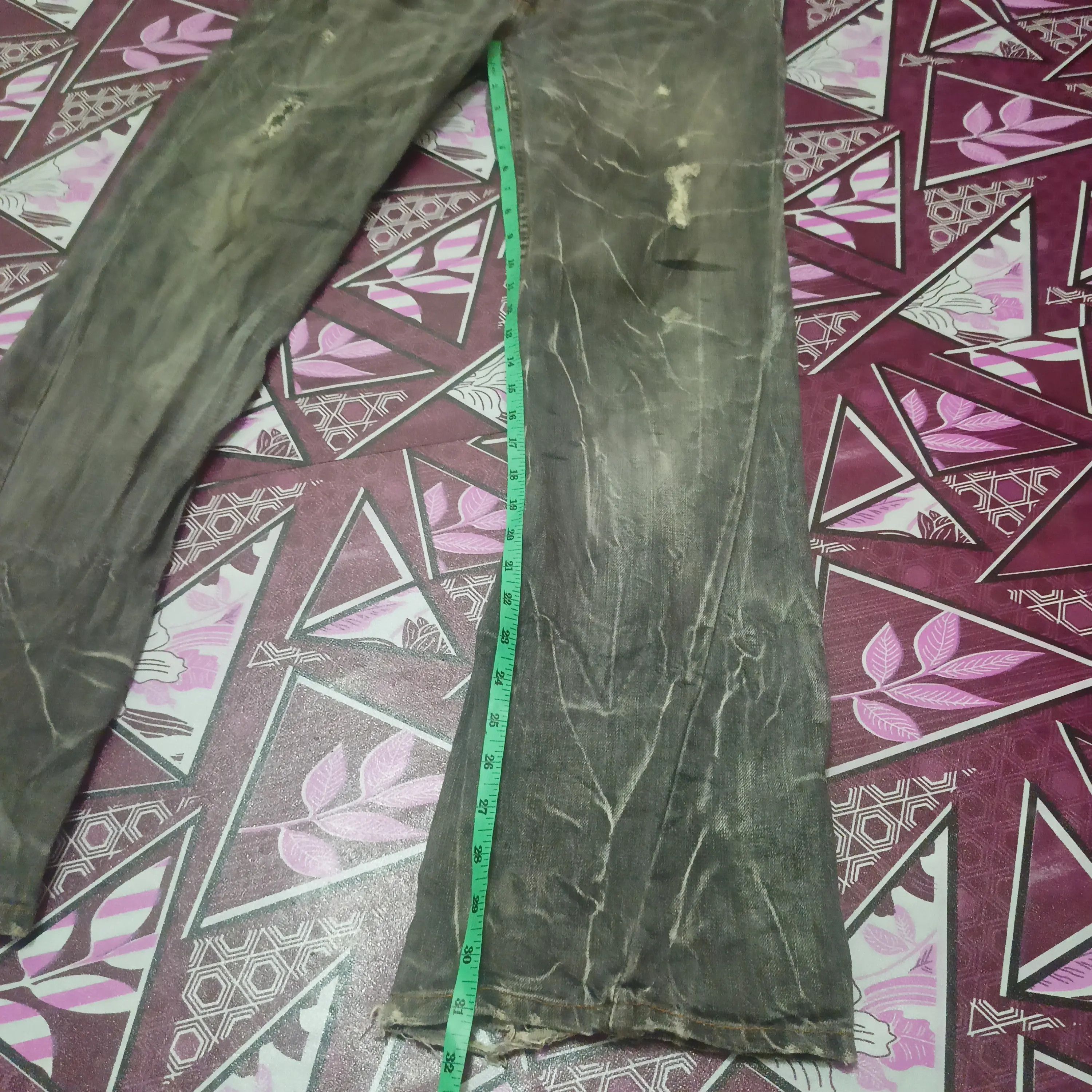 Who Decides War 💥Insane 90s Japanese Antful Jeans Distressed Flared bootcut Size US 30 / EU 46 - 23 Thumbnail