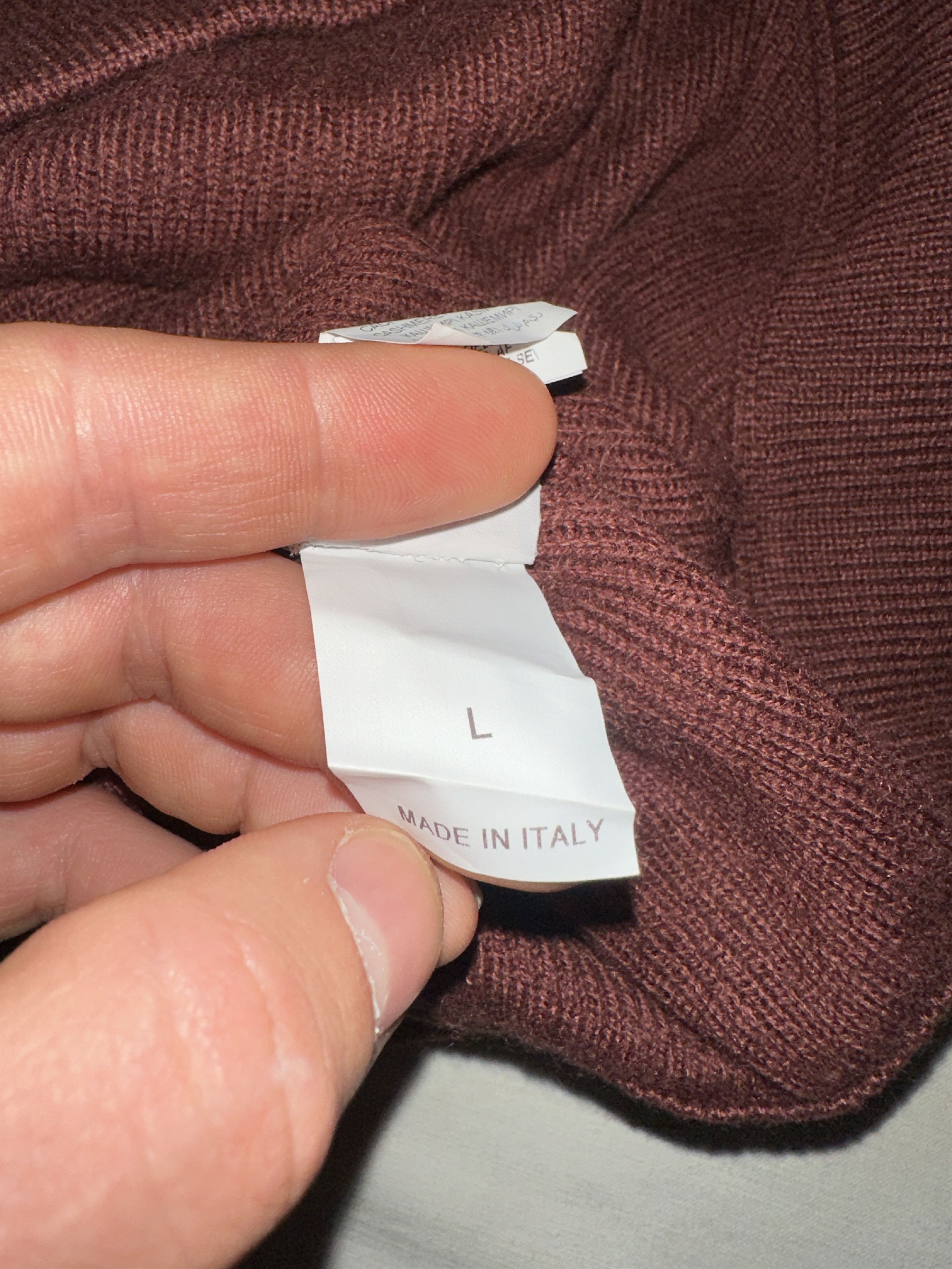 Brunello Cucinelli Brunello Cucinelli 100% Cashmere Wrap Cardigan Burgundy L Size L / US 10 / IT 46 - 12 Thumbnail