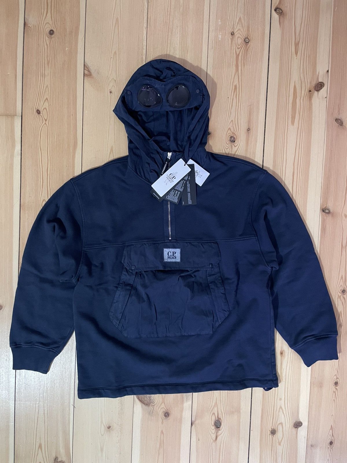 C.P. Company × Palace PALACE C.P. COMPANY FLEECE OLD GOGGLE HOODIE Size US L / EU 52-54 / 3 - 2 Thumbnail