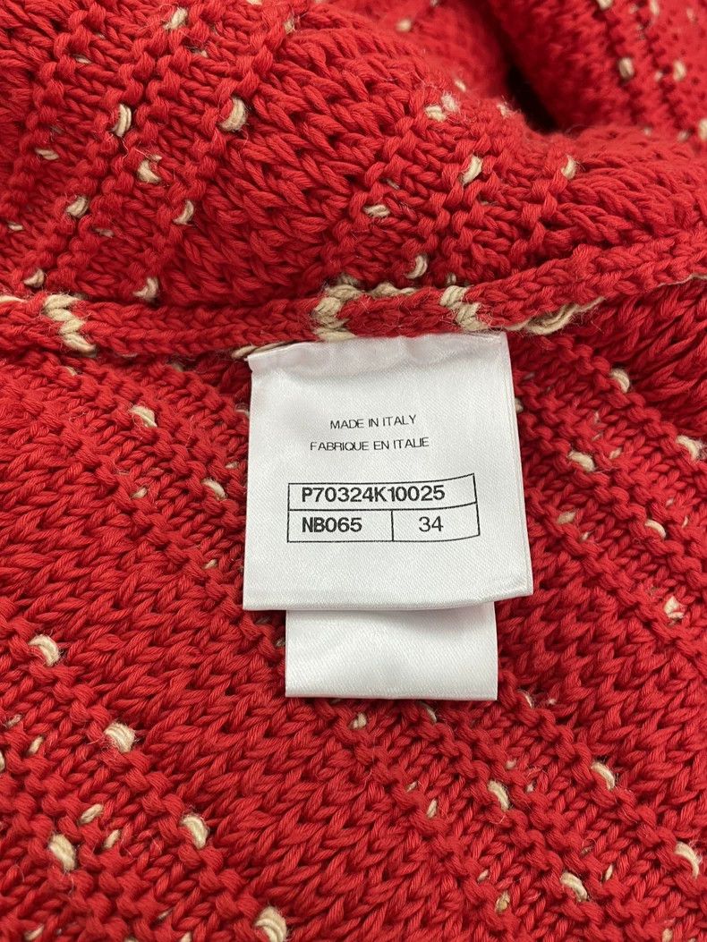 Chanel Chanel Red irregular knitted skirt Size 42" / US 20 - 6 Thumbnail