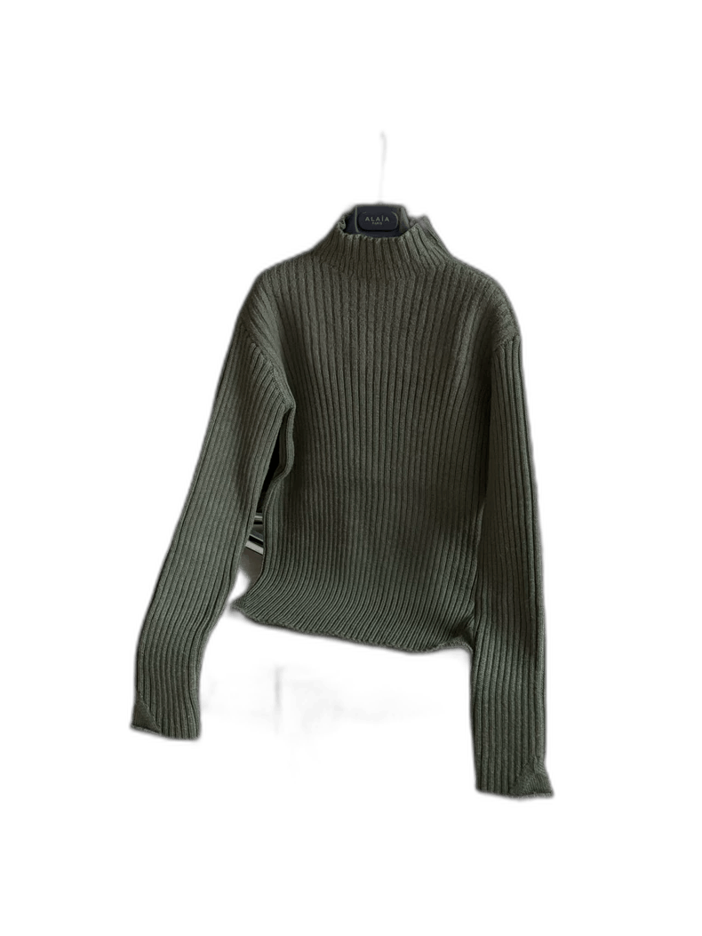 Jil Sander High Neck Wool Sweater Size S