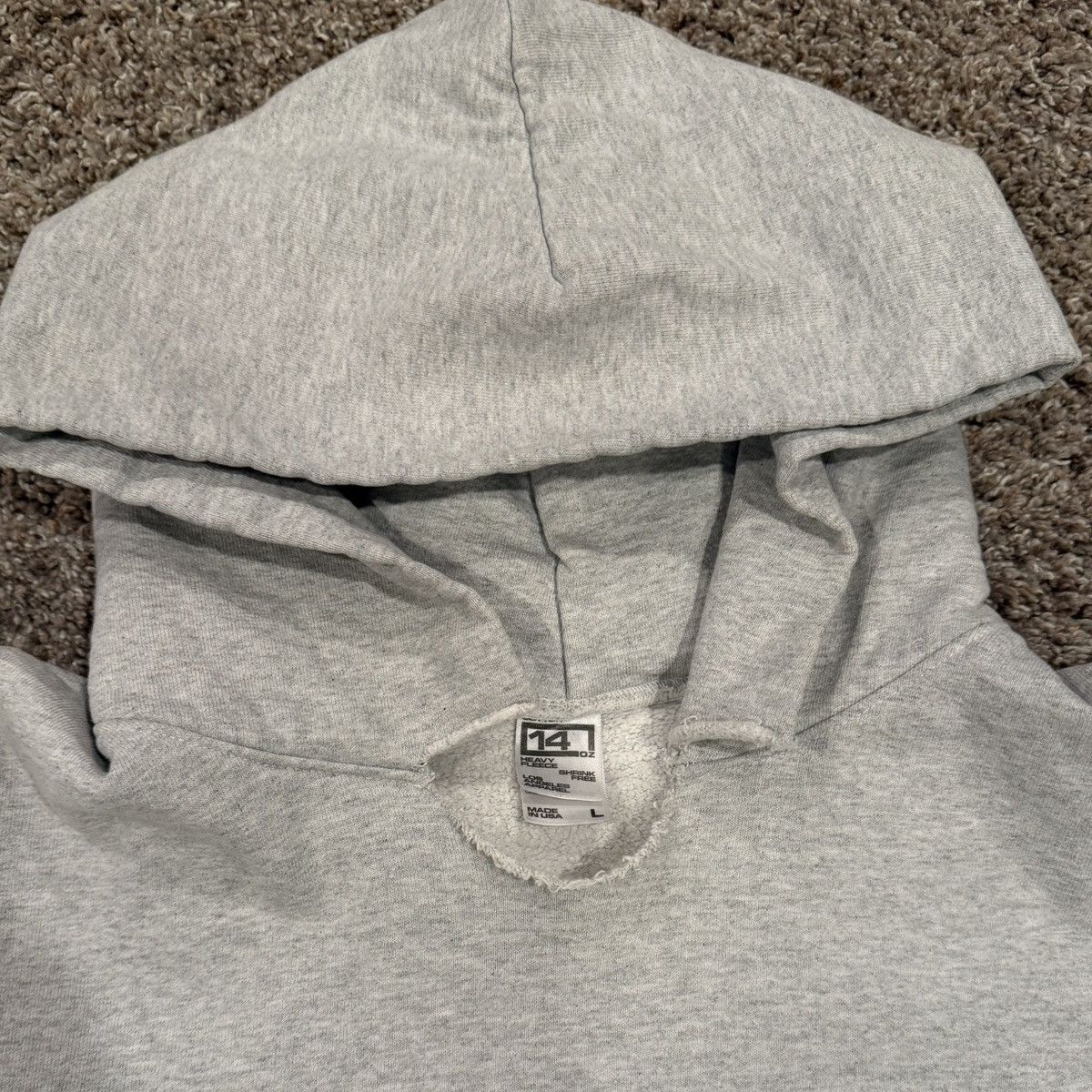 Los Angeles Apparel Los Angeles Apparel Blank Basic Hoodie Sweatshirt Gray Grey Size US L / EU 52-54 / 3 - 3 Thumbnail