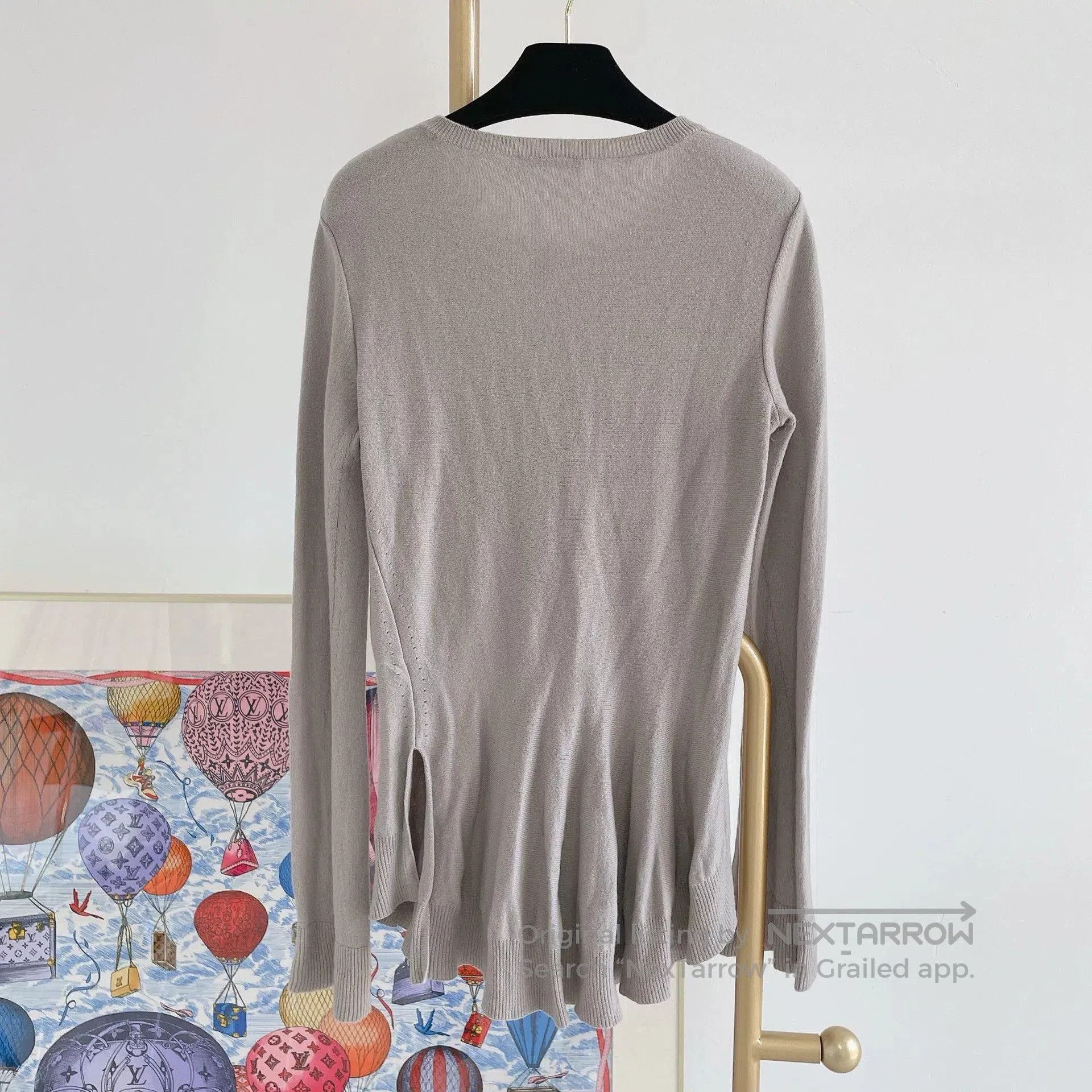 Alexander McQueen Alexander McQueen Gray Knit Dress. Size L / US 10 / IT 46 - 2 Thumbnail