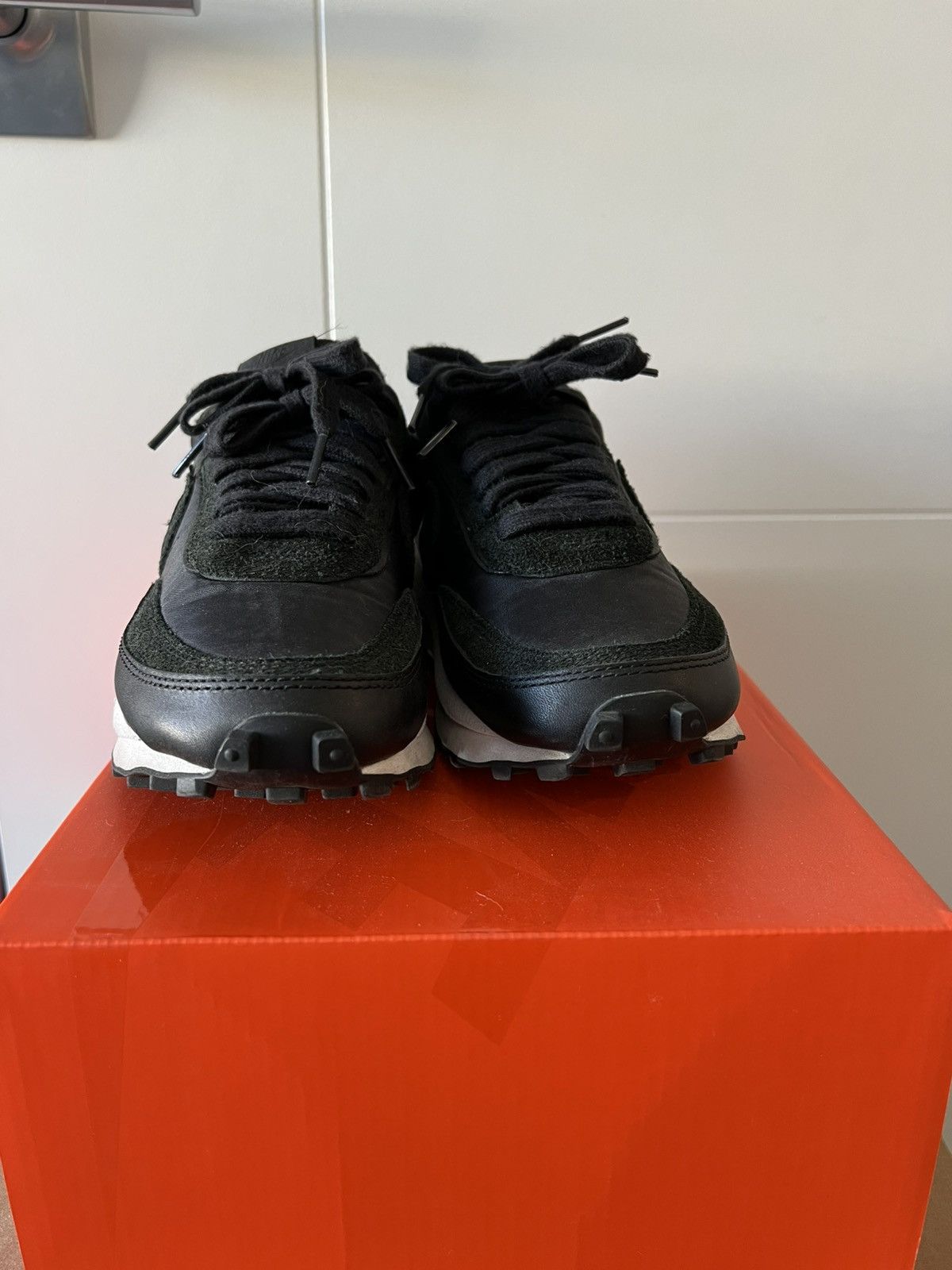 Nike × Sacai Sacai x Nike LD Waffle Nylon Black Size US 8.5 / IT 38.5 - 3 Thumbnail
