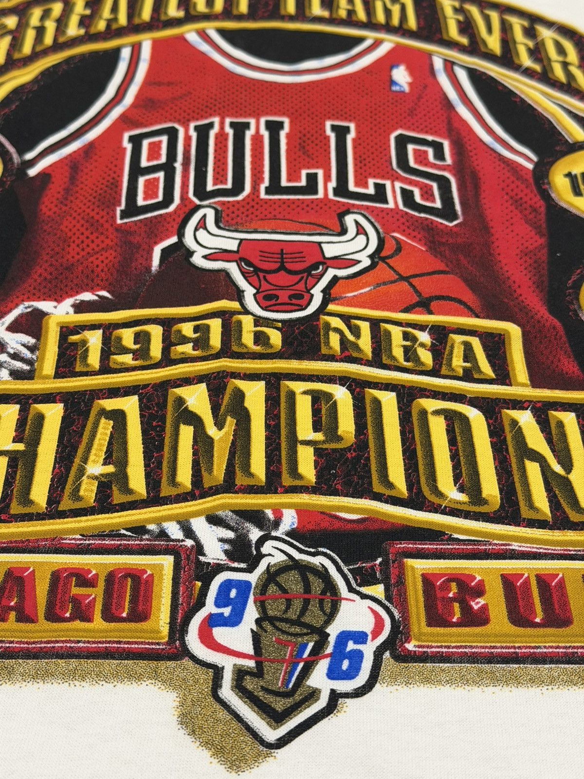 Starter Vintage Deadstock Chicago Bulls 1996 NBA Champs Tshirt XXL Size US XXL / EU 58 / 5 - 8 Thumbnail