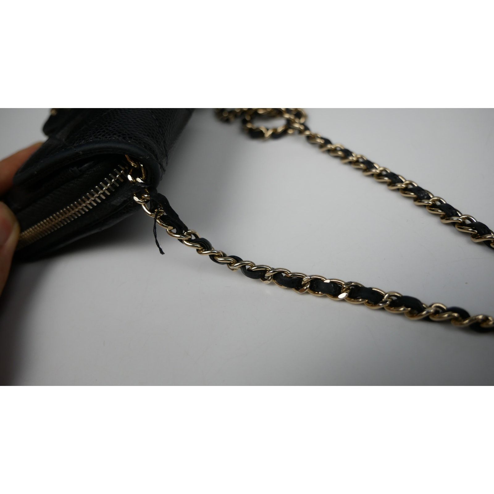 Chanel Chanel Black Caviar Leather Micro Bag Size ONE SIZE - 9 Thumbnail