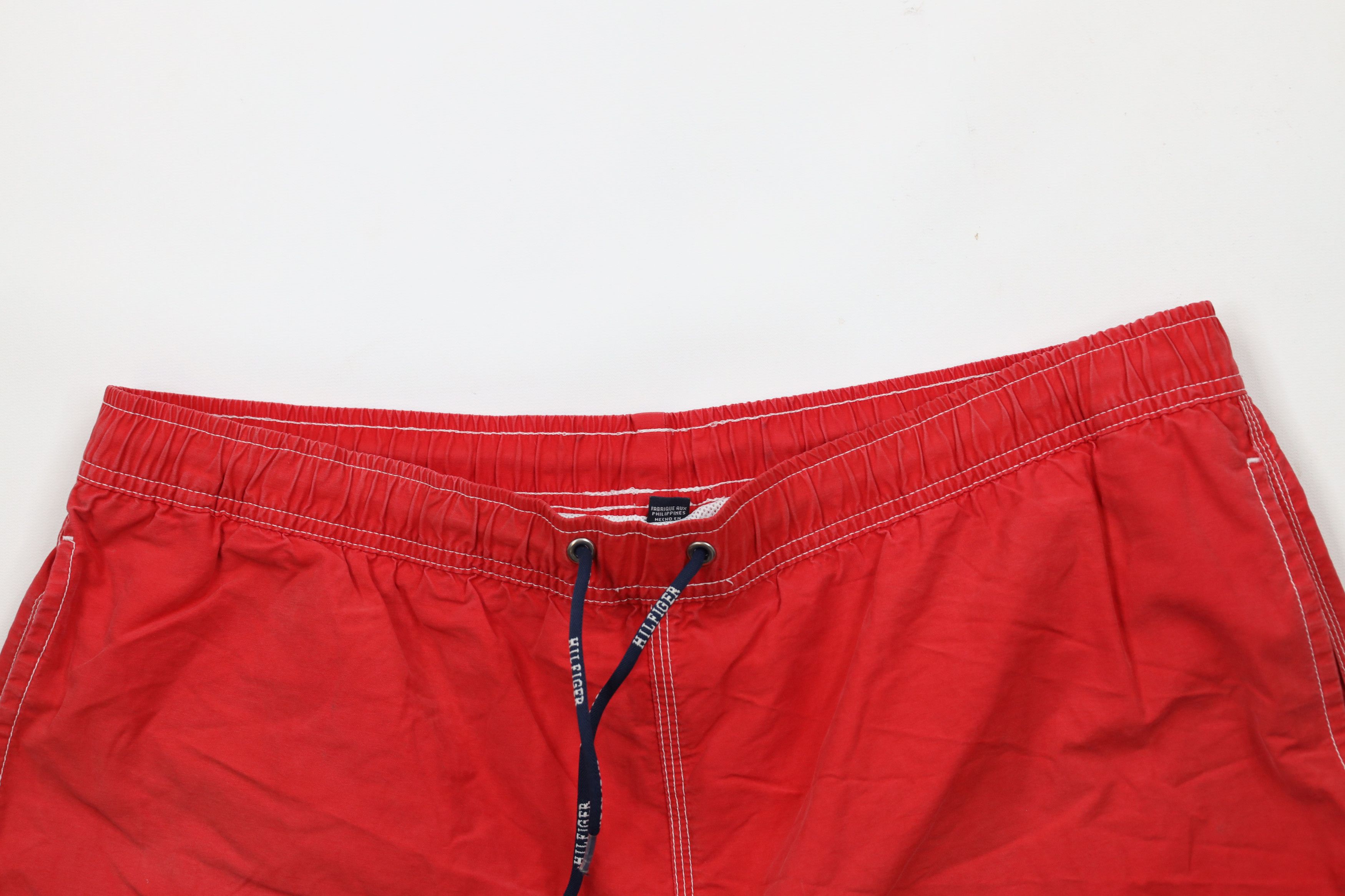 Tommy Hilfiger × Vintage Vintage 90s Tommy Hilfiger Big Logo Lined Shorts Swim Trunks Size US 36 / EU 52 - 2 Thumbnail