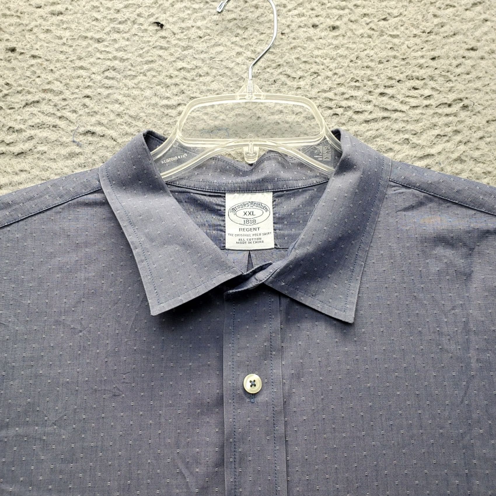 Brooks Brothers Brooks Brothers Regent Shirt Mens XXL Blue Polka Dot Long Sleeve Collared Regular Fit Button-Up Shirt Size US XXL / EU 58 / 5 - 5 Thumbnail