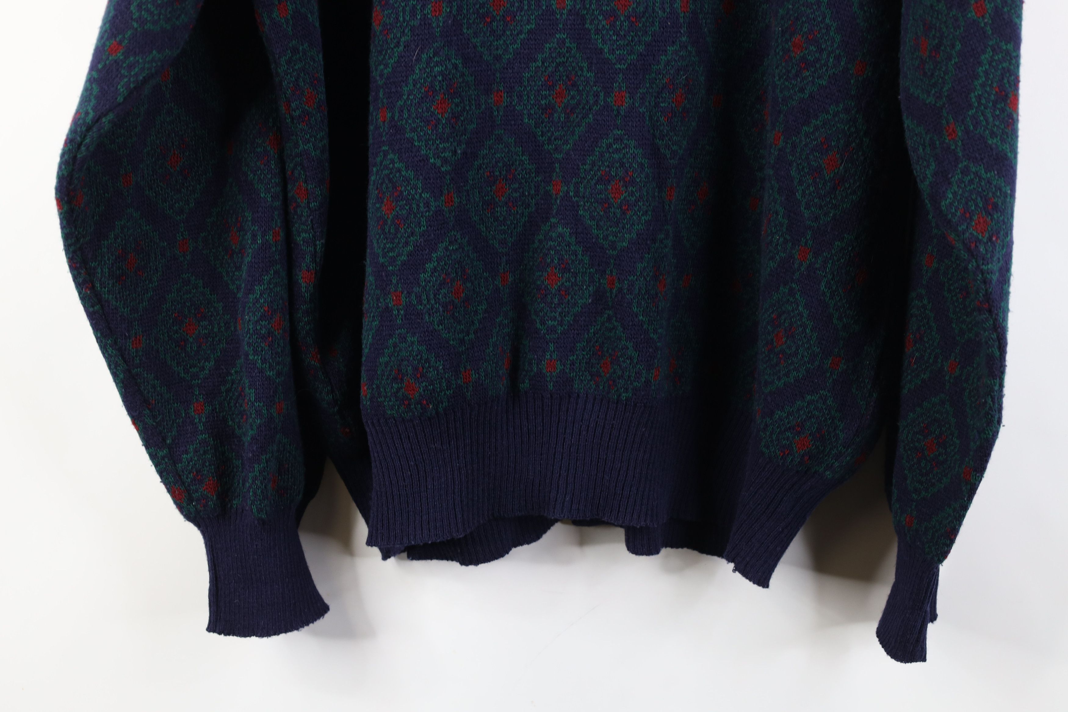 Vintage Vintage 90s Streetwear Knit Cardigan Sweater Geometric Size US M / EU 48-50 / 2 - 11 Thumbnail
