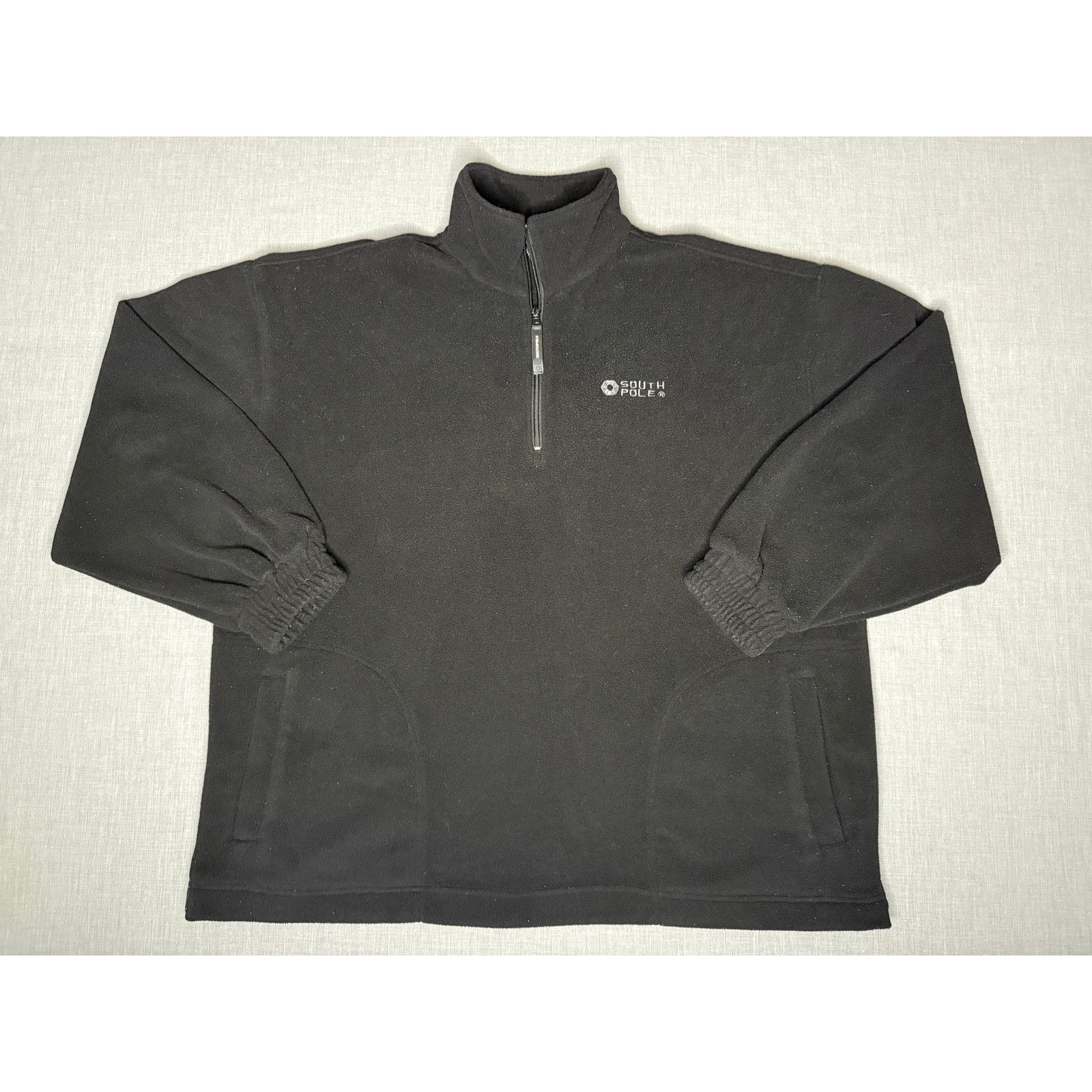 Southpole × Vintage Vintage 90s Southpole Quarter Zip Fleece Sweatshirt 2XL Size US XXL / EU 58 / 5 - 1 Thumbnail