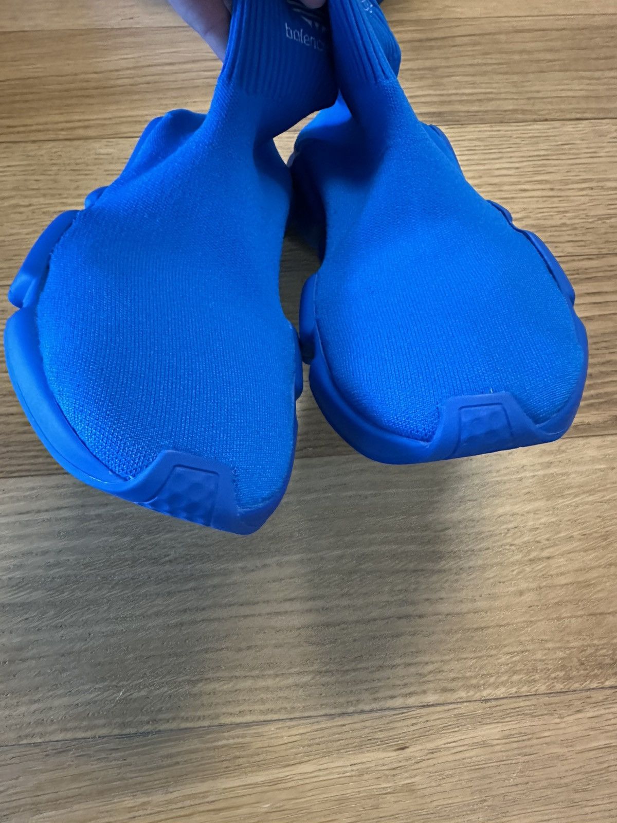 Adidas × Balenciaga ADIDAS × BALENCIAGA SPEED LT / SPEED SNEAKERS IN BLUE Size US 9 / EU 42 - 4 Thumbnail