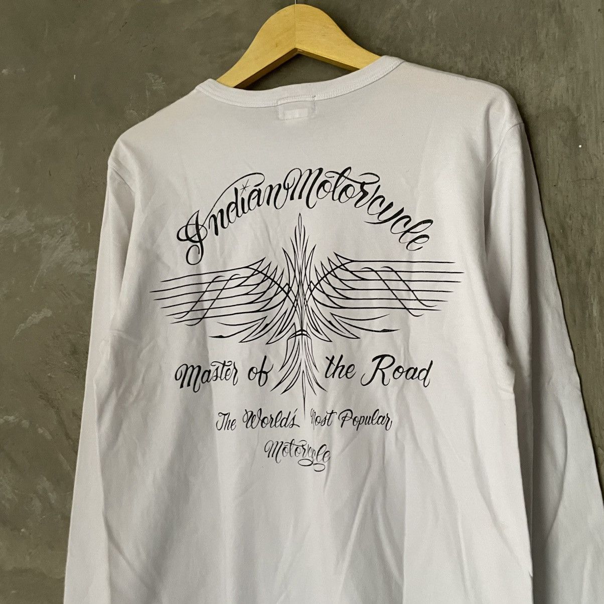 Indian Motorcycle × Japanese Brand × Toyo Enterprises Indian Motorcycle Hand Lettering Toyo Enterprise Long Sleeve Size US M / EU 48-50 / 2 - 15 Thumbnail