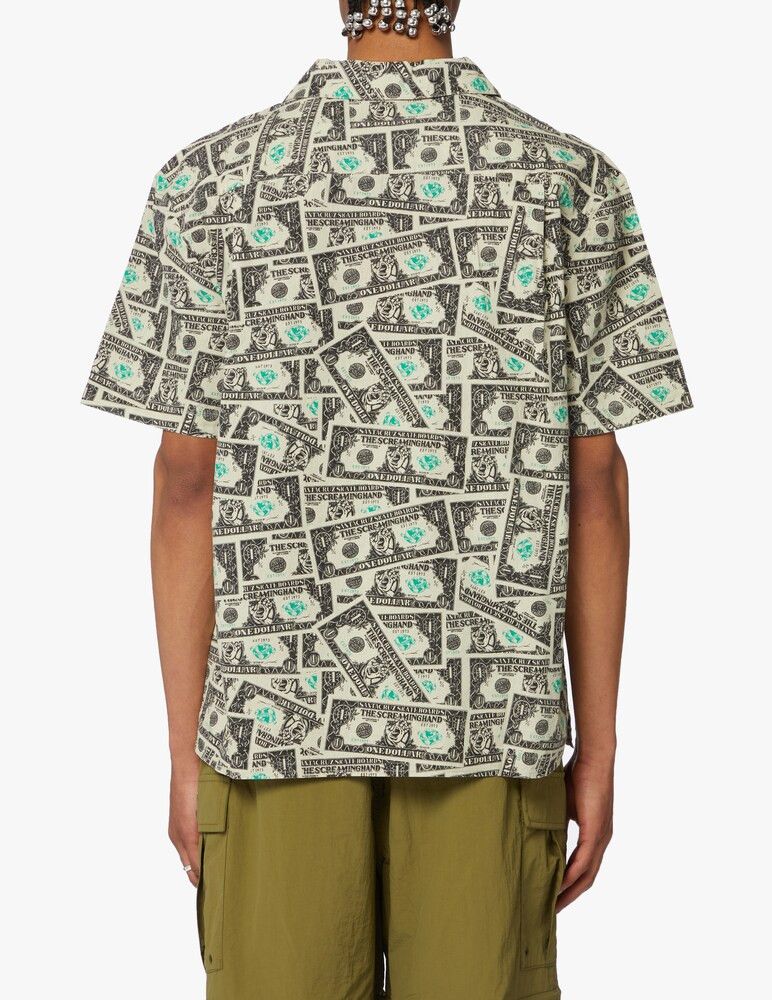 Santa Cruz Skateboards Santa Cruz Mako Dollar Screaming Hand Short Sleeve Shirt Size US L / EU 52-54 / 3 - 3 Thumbnail