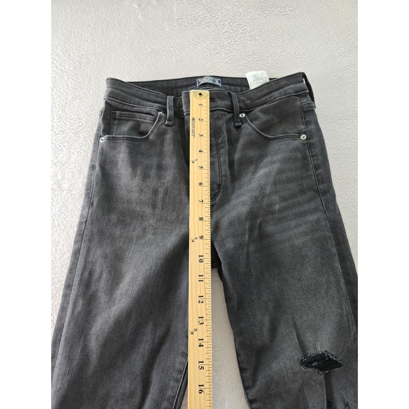 Abercrombie & Fitch Abercrombie & Fitch Skinny Jeans Womens Size 27 Black High Size 27" / US 4 / IT 40 - 3 Thumbnail