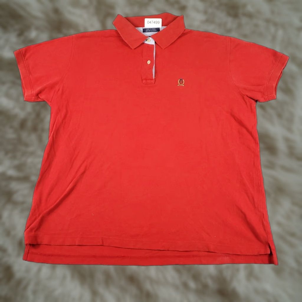 Tommy Hilfiger Tommy Hilfiger Red Polo Shirt Mens XL Casual Short Sleeve Classic Size US XL / EU 56 / 4 - 1 Thumbnail