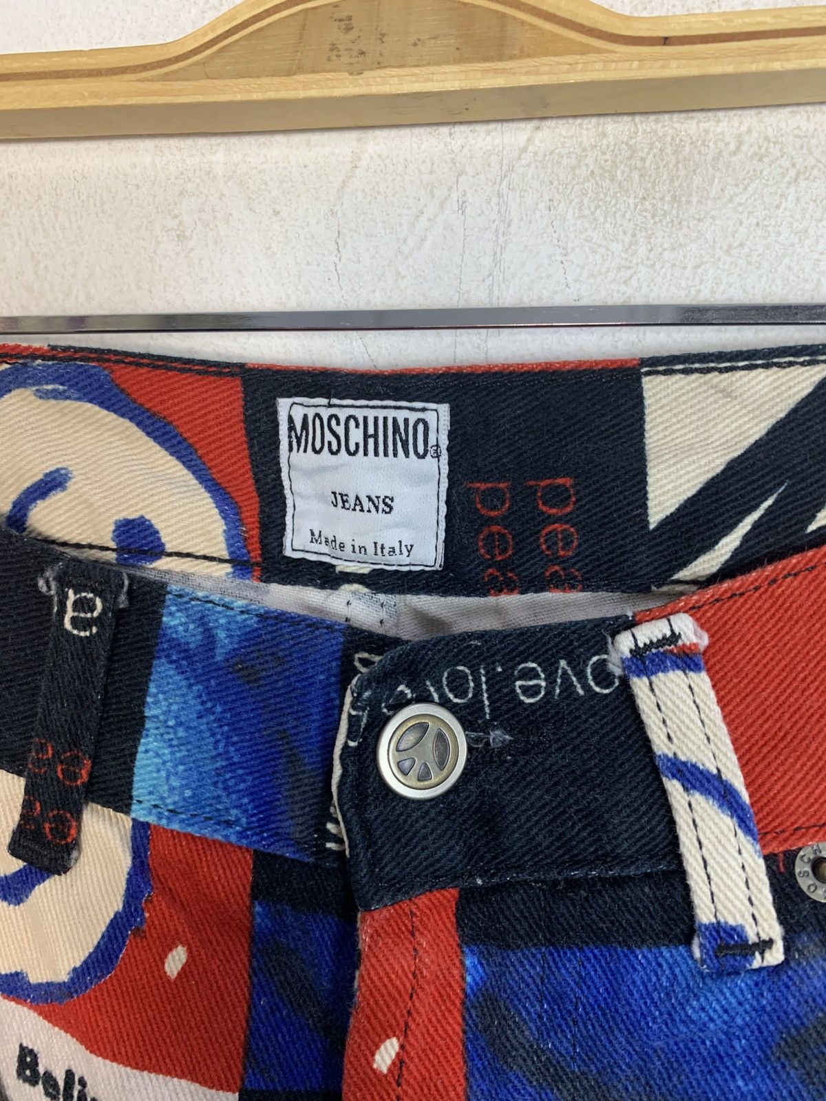 Love Moschino Hype Moschino Jeans Peace And Love Smile Ovp Cut Buttonfly Size 30" / US 8 / IT 44 - 5 Thumbnail