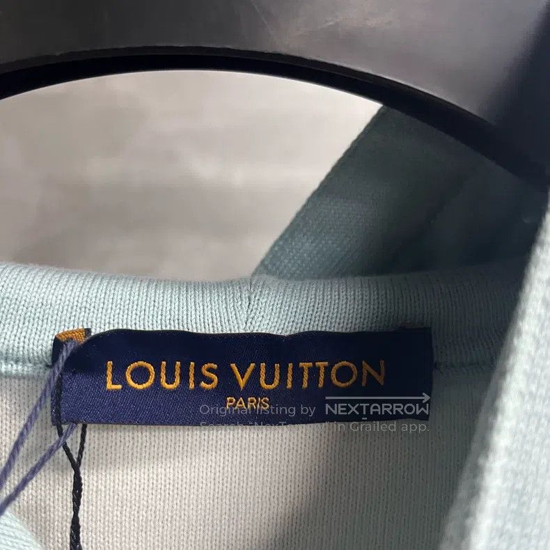 Louis Vuitton Louis Vuitton Blue Gradient Hooded Pullover Long Sleeve Sw Size US M / EU 48-50 / 2 - 2 Thumbnail