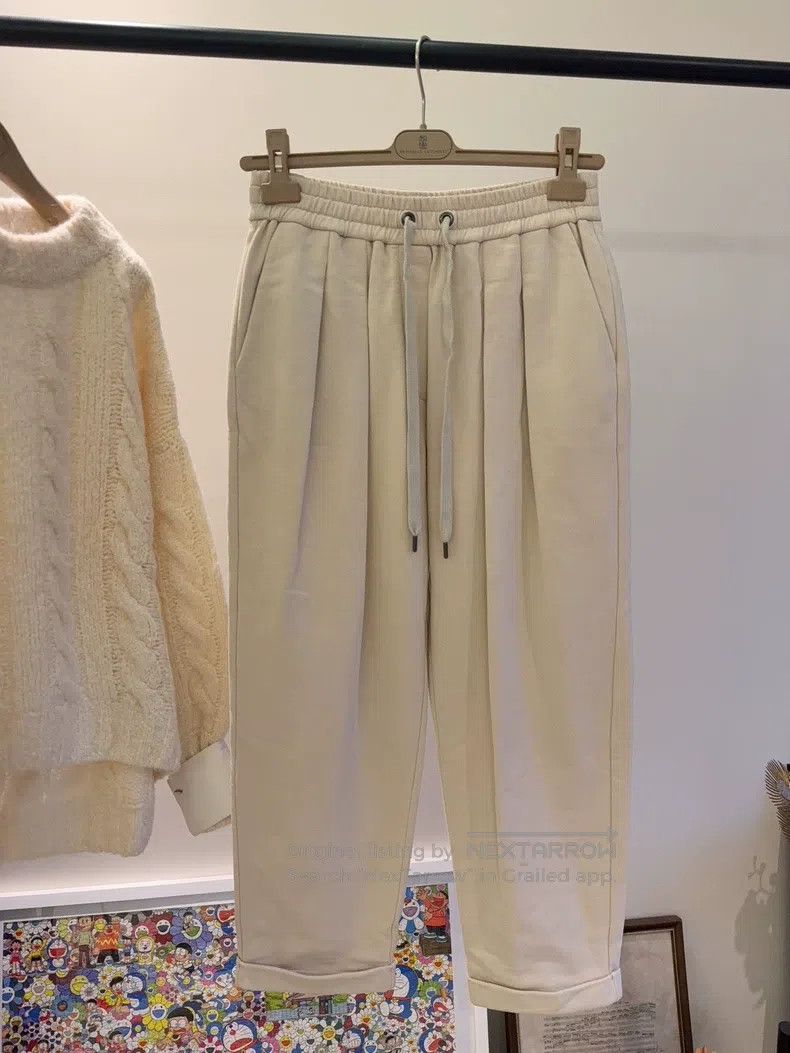 Brunello Cucinelli Brunello Cucinelli size M Drawstring sport pants Size 23" - 1 Thumbnail