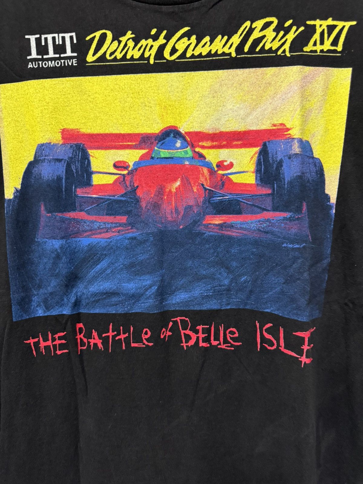 NASCAR × Vintage Vintage 90’s Detroit Grandprix Tee Size US XL / EU 56 / 4 - 2 Thumbnail