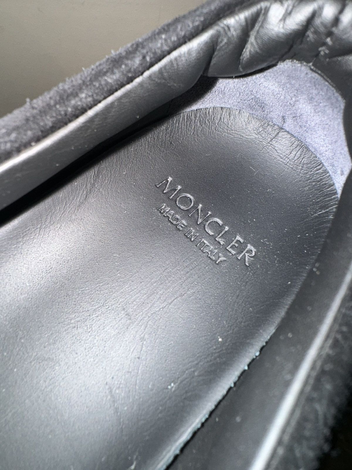Designer × Moncler Moncler suede leather slip on sneakers never worn shoes Size US 5 / IT 35 - 9 Thumbnail
