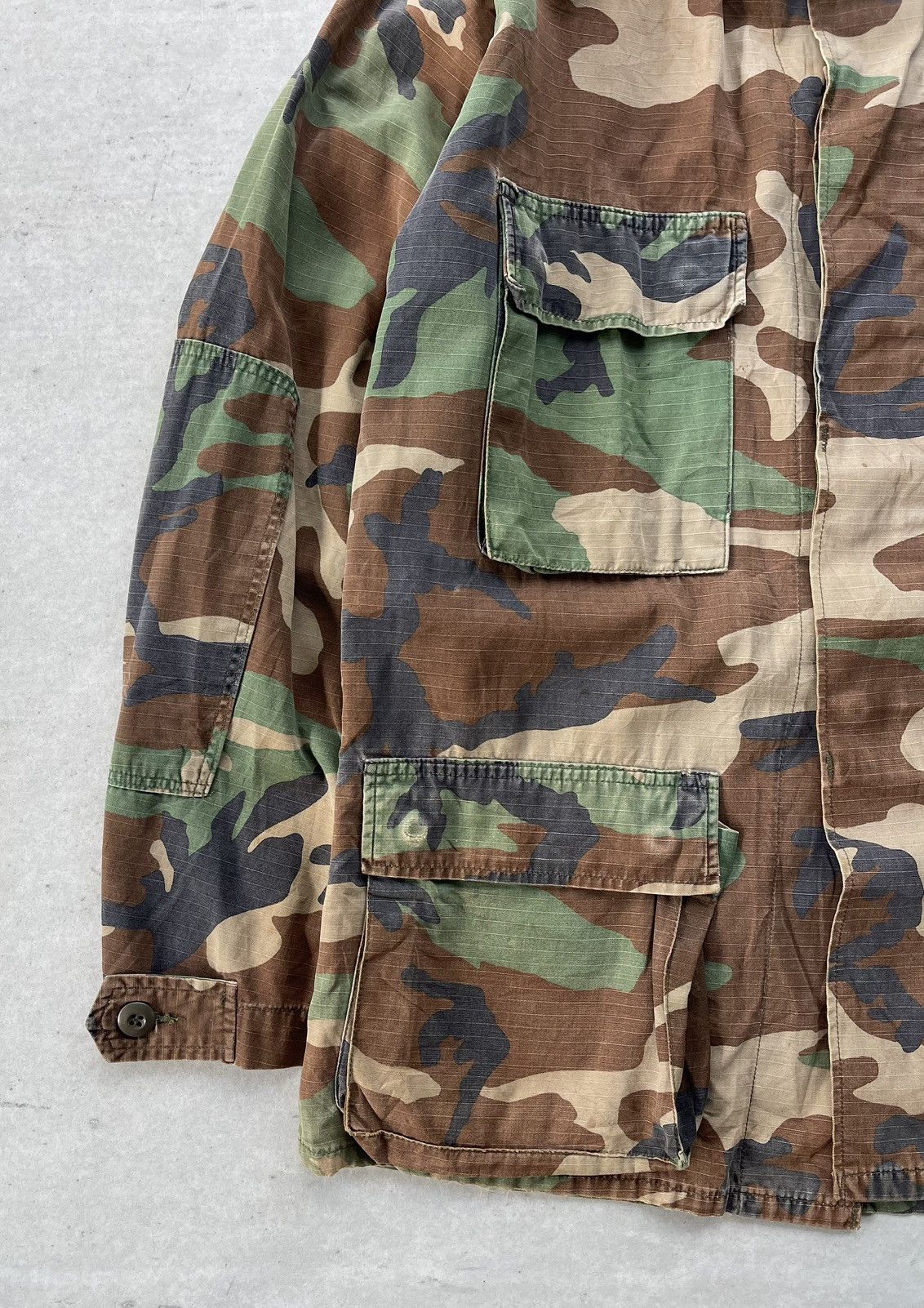 Vintage 🔥VINTAGE USMC CAMOUFLAGE PATTERN COMBAT WOODLAND JACKET Size US M / EU 48-50 / 2 - 2 Thumbnail