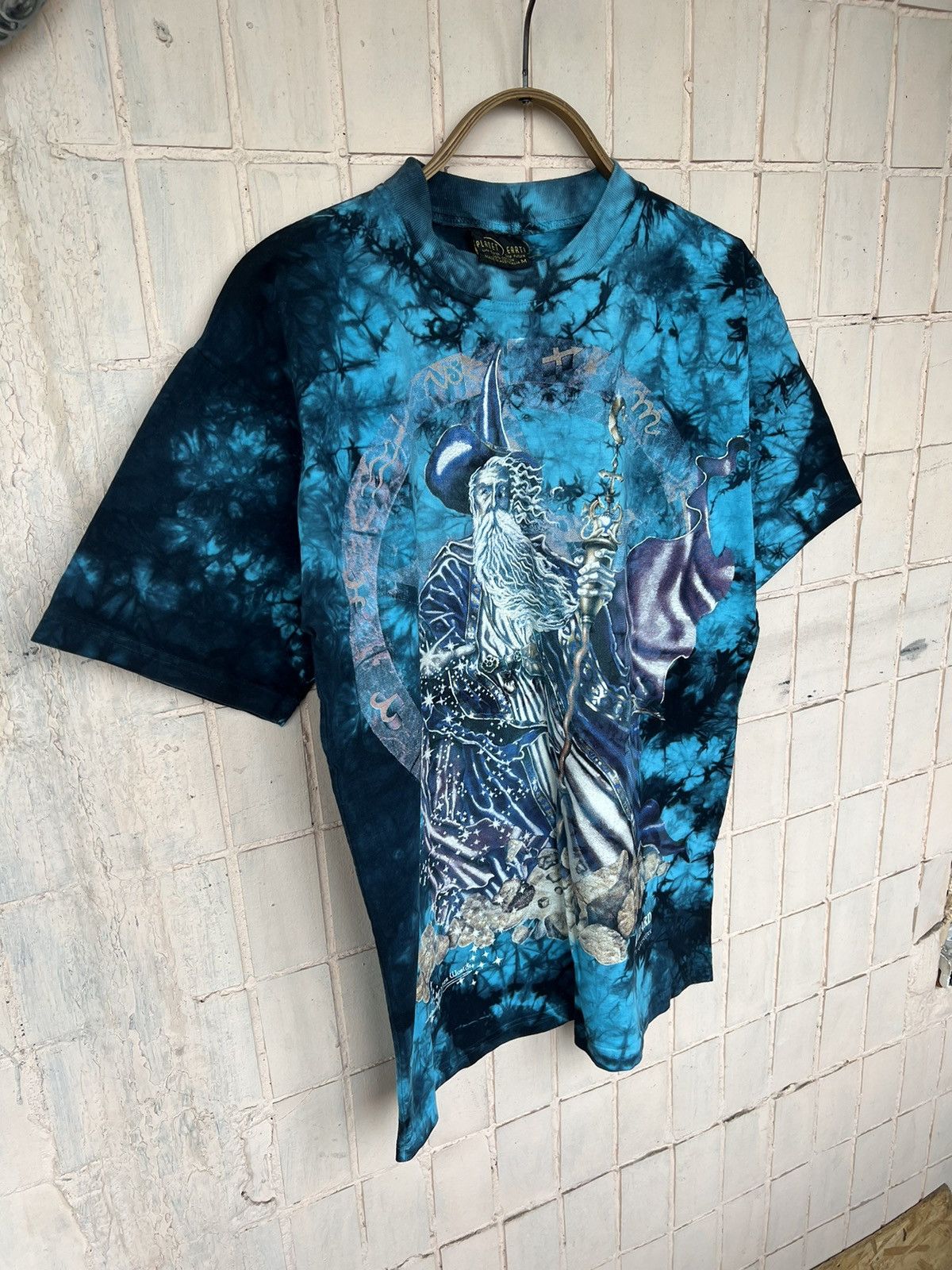 Band Tees Vintage Wizard T Shirt AOP Front Back 3D Graphic 90s Size US L / EU 52-54 / 3 - 7 Thumbnail