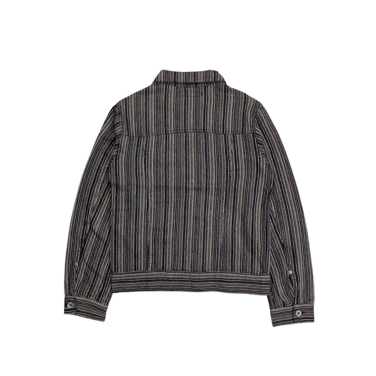 JACKROSE Jackrose Striped Denim Trucker Jacket Size US M / EU 48-50 / 2 - 2 Thumbnail