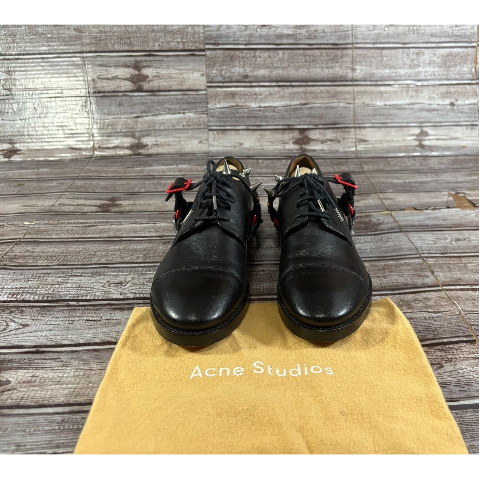 Acne Studios Acne Studios Derby Oxfords shoes size 39 US 8.5 color black Size US 8.5 / IT 38.5 - 2 Thumbnail