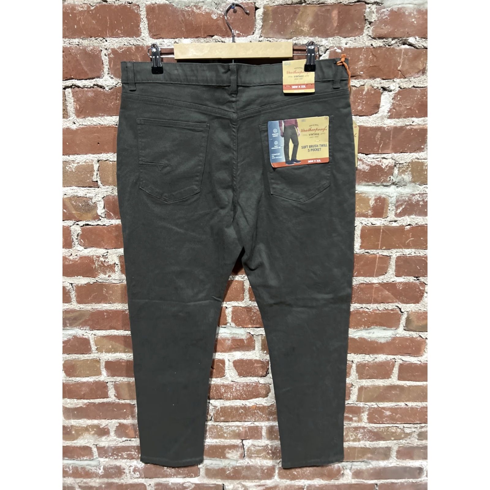 Weatherproof **Vintage Weatherproof Men's 5 Pocket Slim Fit Olive Twill Pant** User: **Vintage Weatherproof Men's 5 Pocket Slim Fit Olive Pant** Size US 33 - 3 Thumbnail