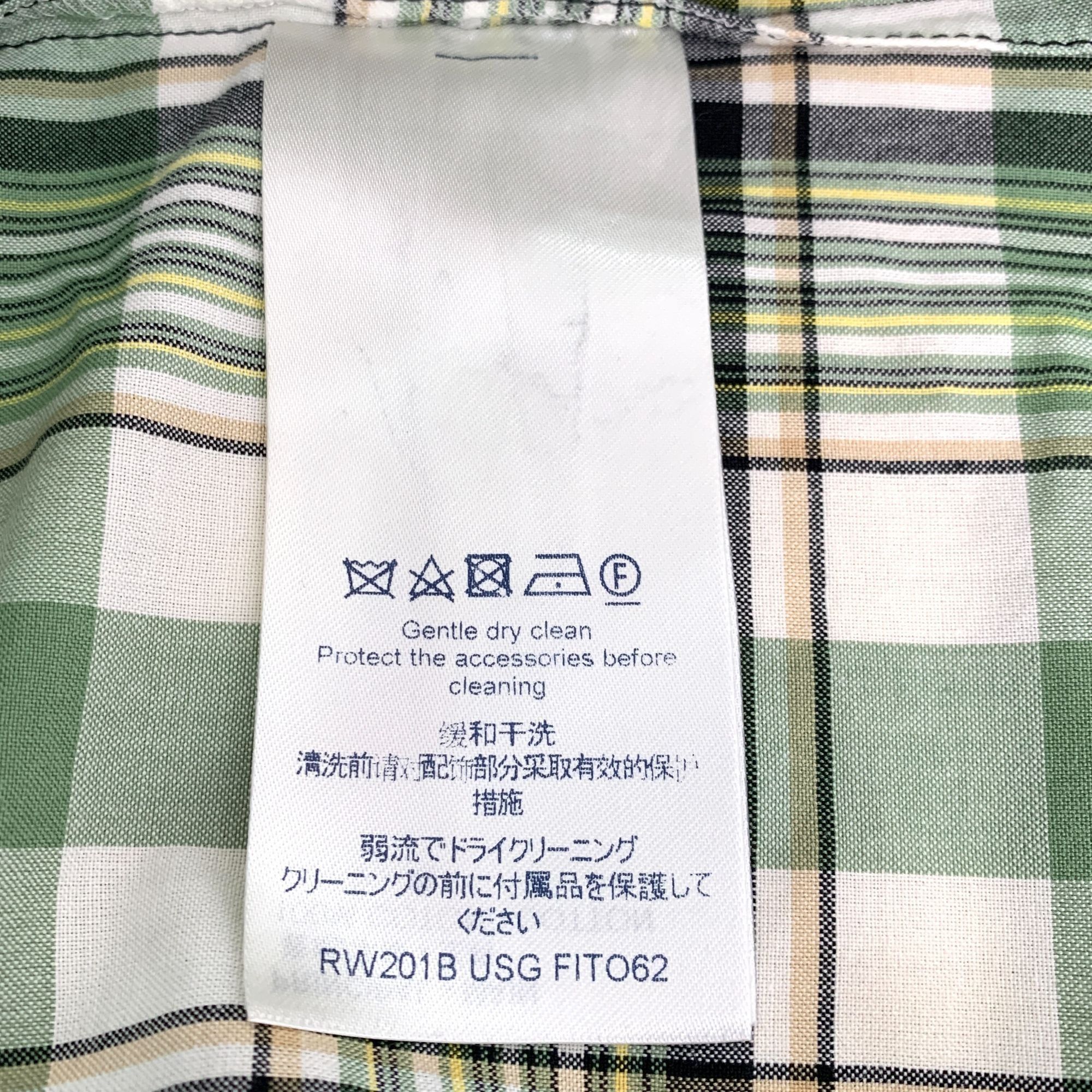 Louis Vuitton X9270 Louis Vuitton Green & Beige Plaid Button-Up Shirt Size US M / EU 48-50 / 2 - 6 Thumbnail