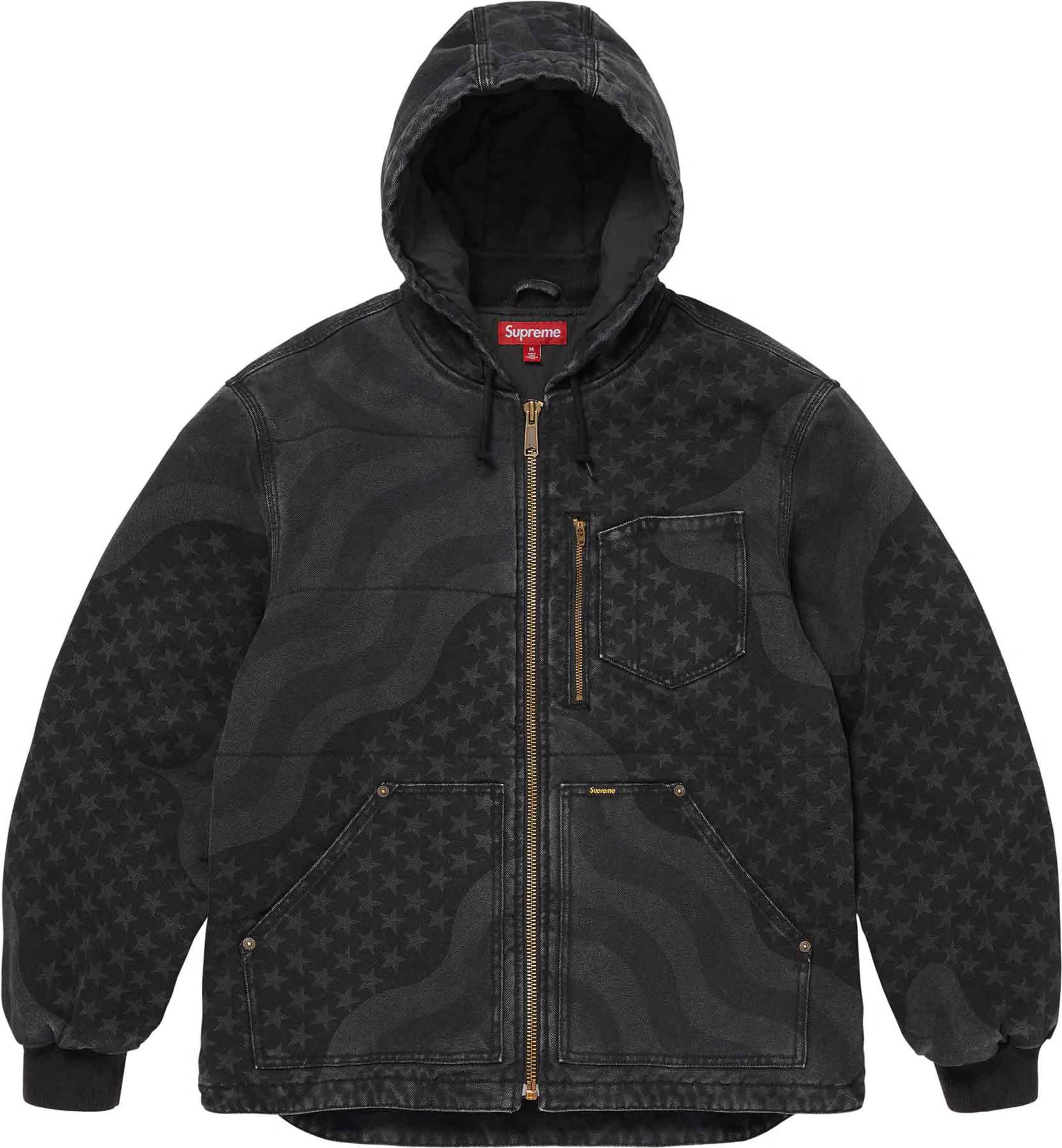 Supreme × Thrasher Supreme x Thrasher Hooded work Jacket 'black