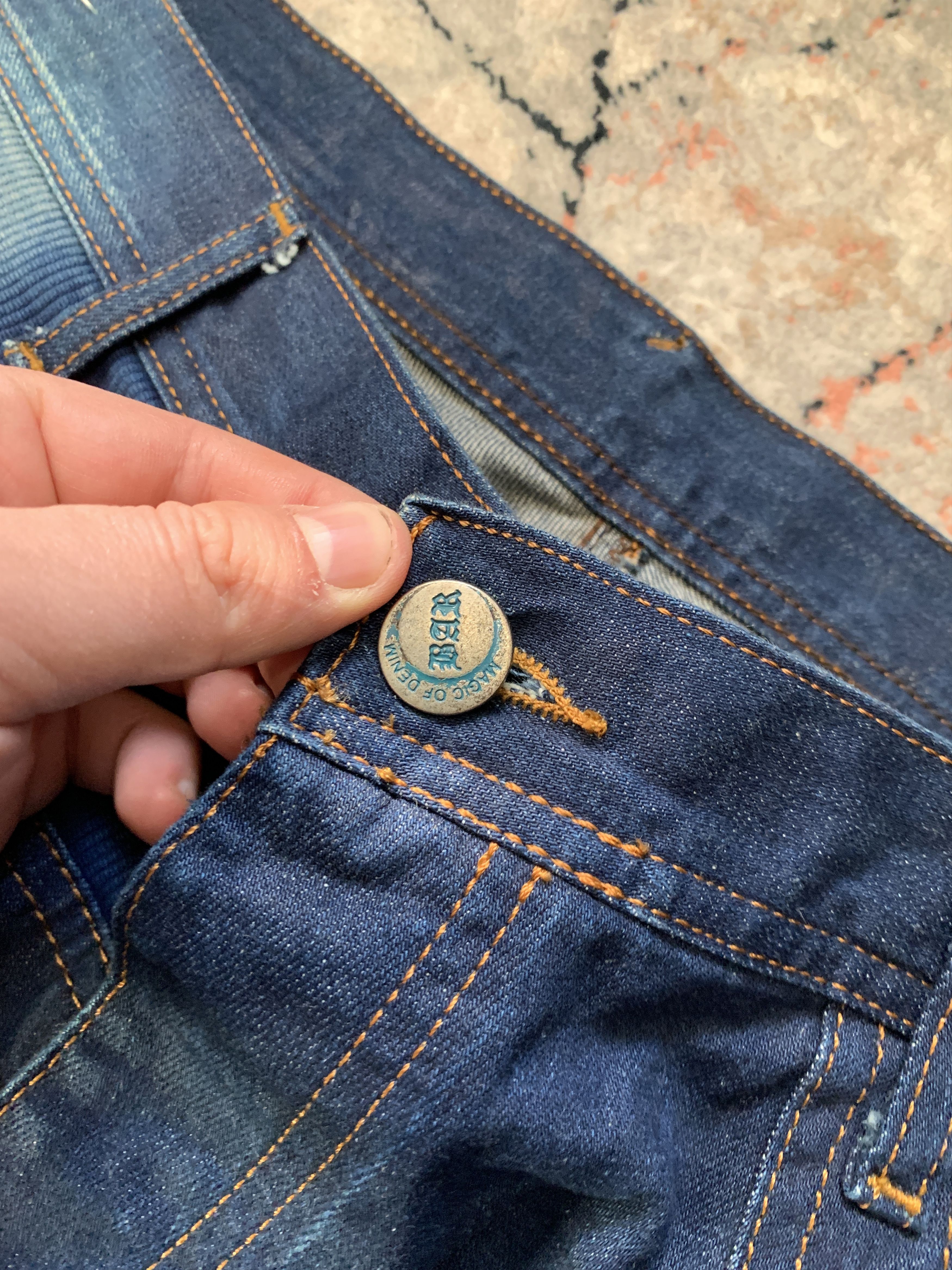 Japanese Brand Bar Of Denim Vintage Jeans Size US 36 / EU 52 - 4 Thumbnail