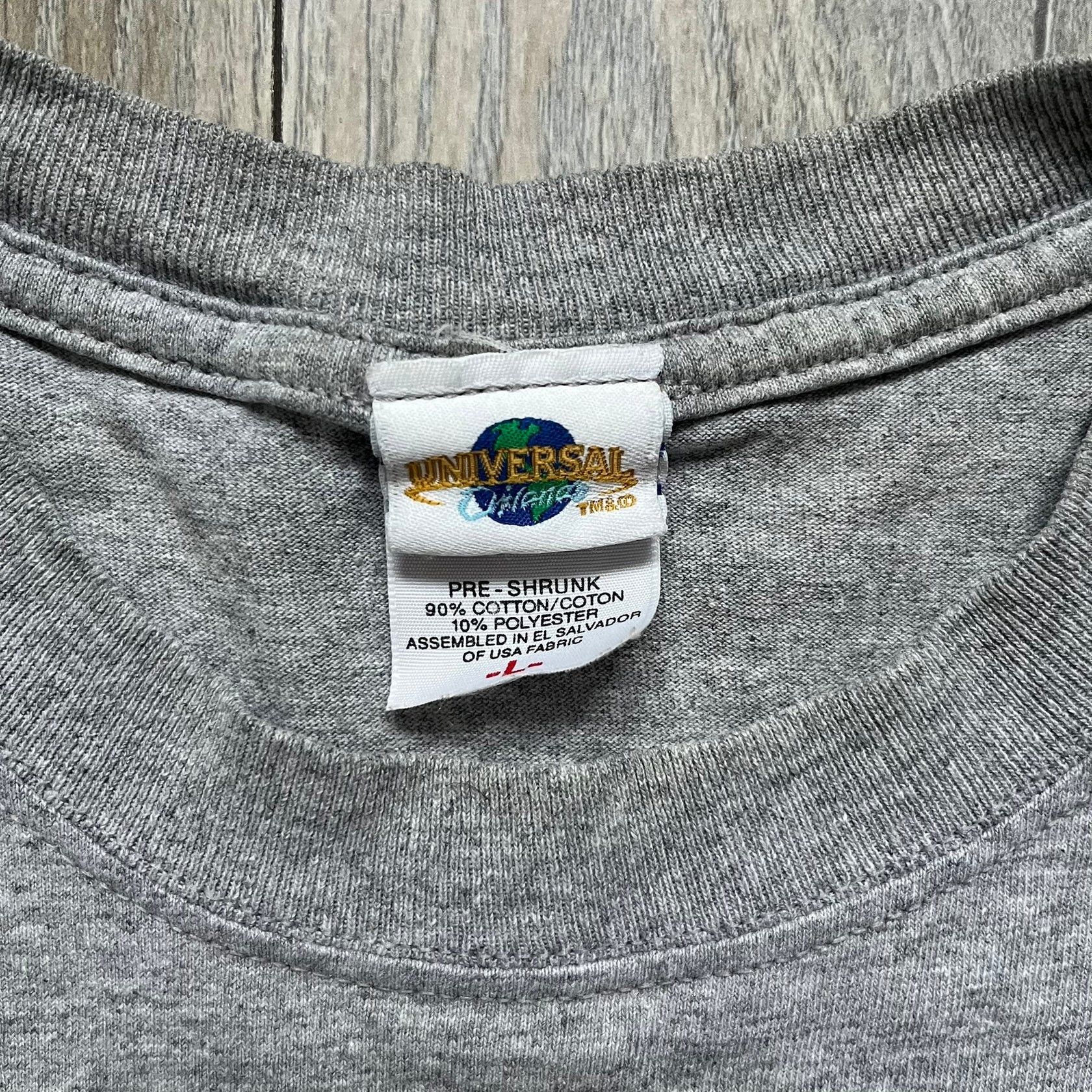 Universal Studios Shrek 2003 "I'm with the Donkey" Gray Tee Size US L / EU 52-54 / 3 - 4 Thumbnail