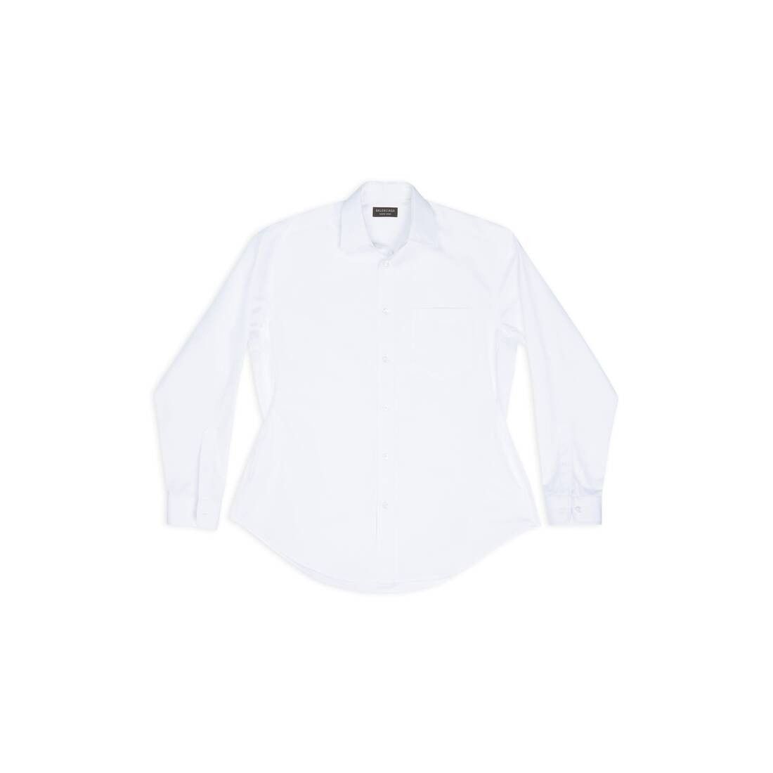 Balenciaga o1bcso1str1025 Hourglass Shirt in White Size M / US 6-8 / IT 42-44 - 1 Thumbnail