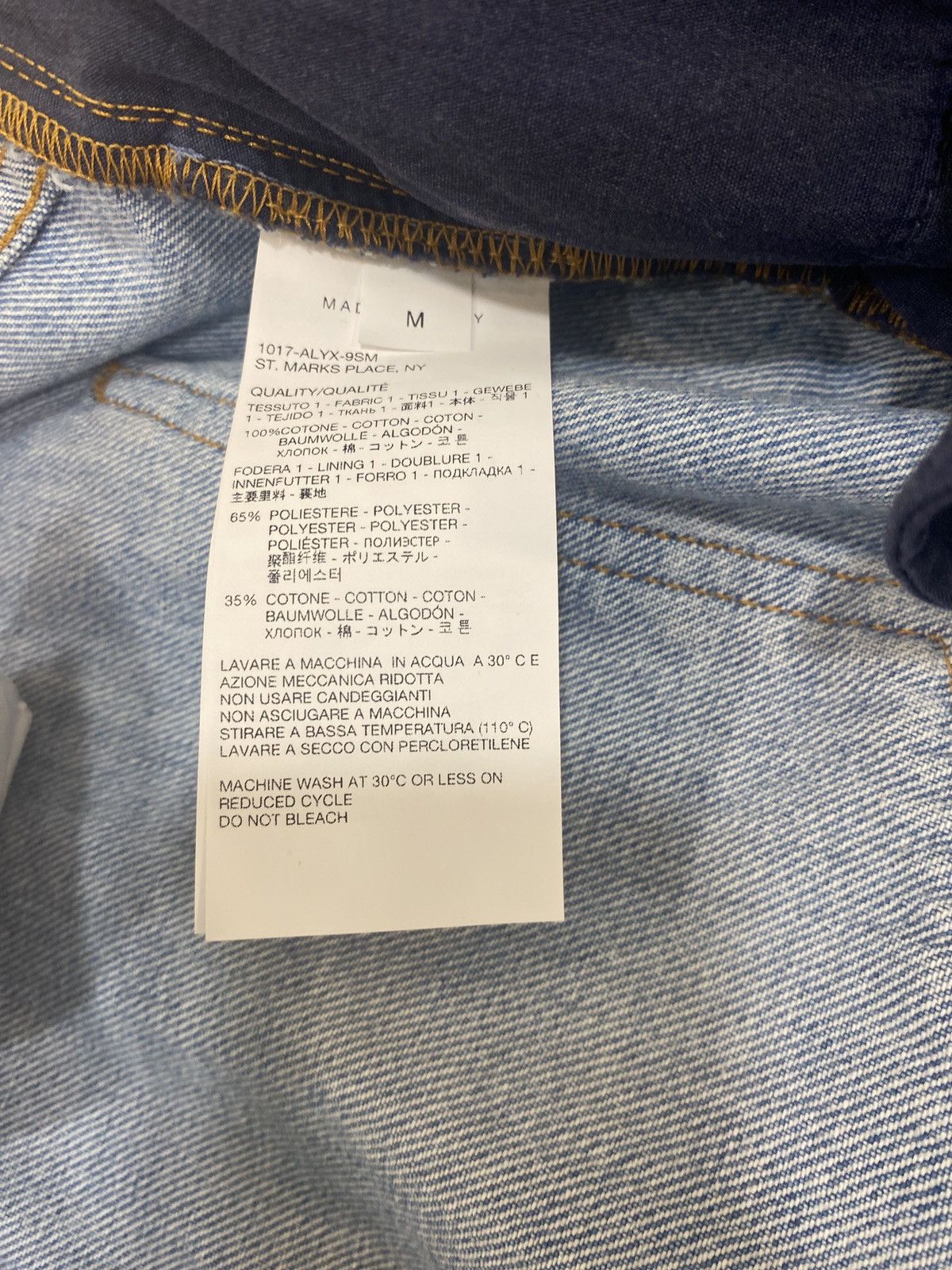 1017 ALYX 9SM Oversized denim cargo pants 1017 ALYX 9SM Size US 32 / EU 48 - 6 Thumbnail