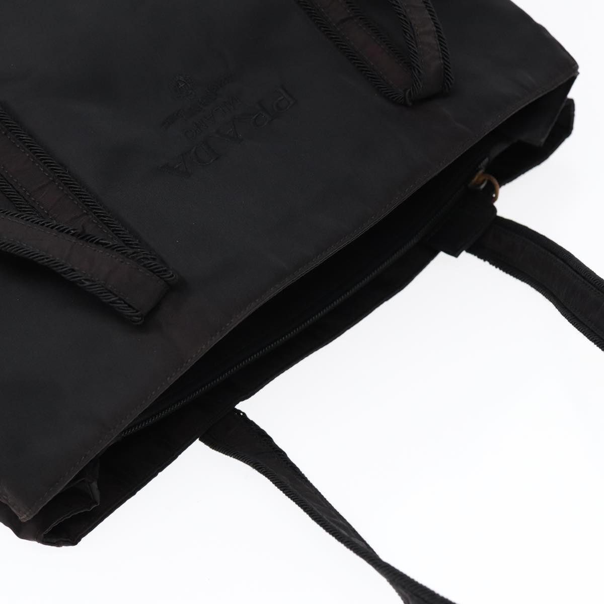 Prada PRADA Tote Bag Nylon Silver Black Size ONE SIZE - 6 Thumbnail
