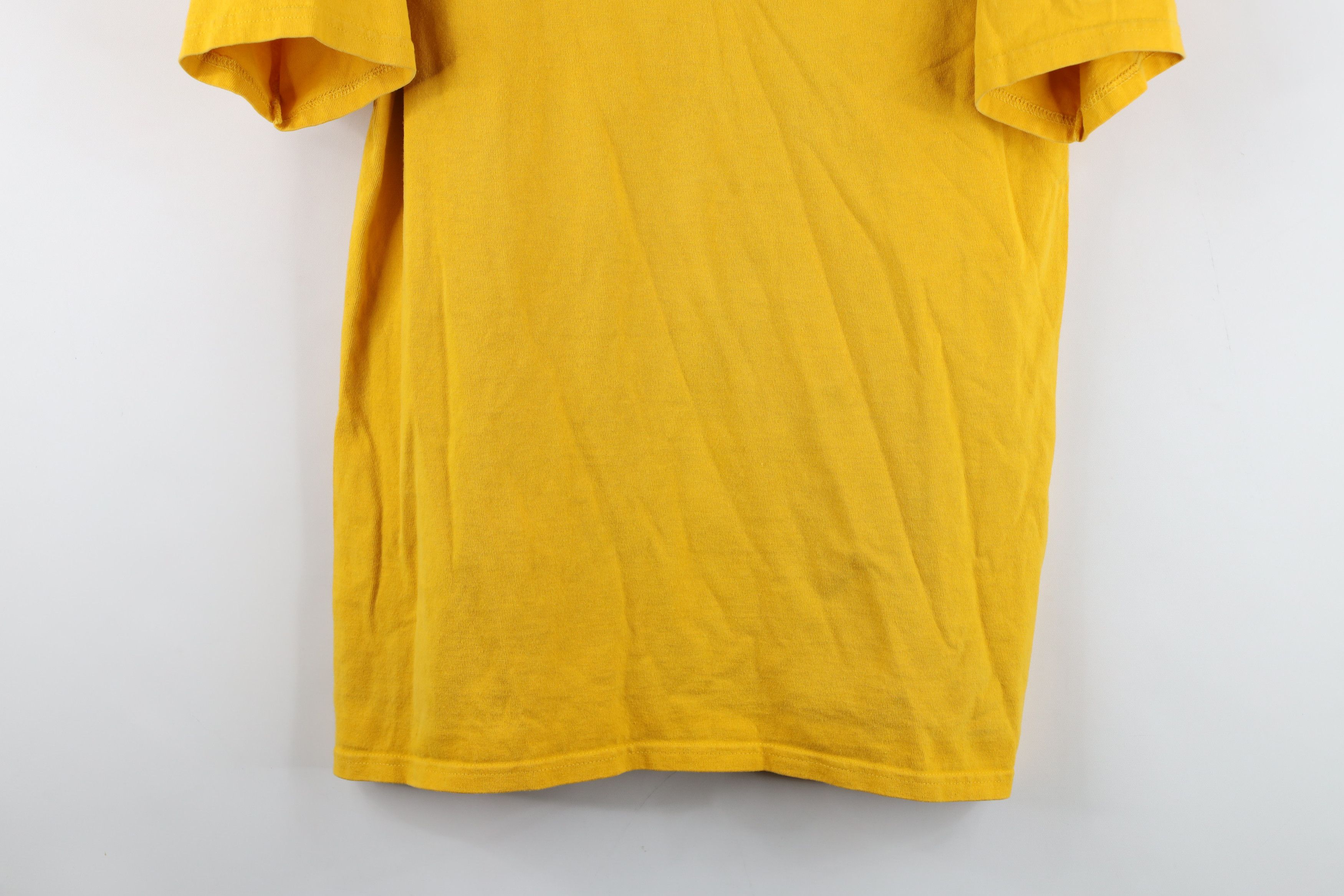Champion Vintage Y2K Champion Logo Patch Cotton Knit T-Shirt Yellow Size US L / EU 52-54 / 3 - 3 Thumbnail
