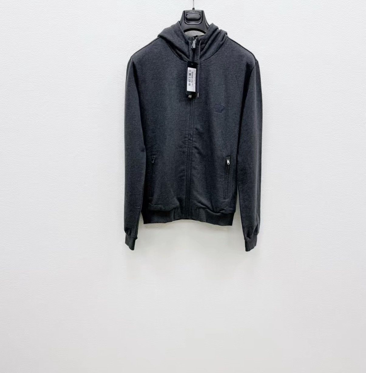 Dolce & Gabbana Gray Zip-Up Hoodie with Pockets Size US M / EU 48-50 / 2 - 1 Thumbnail