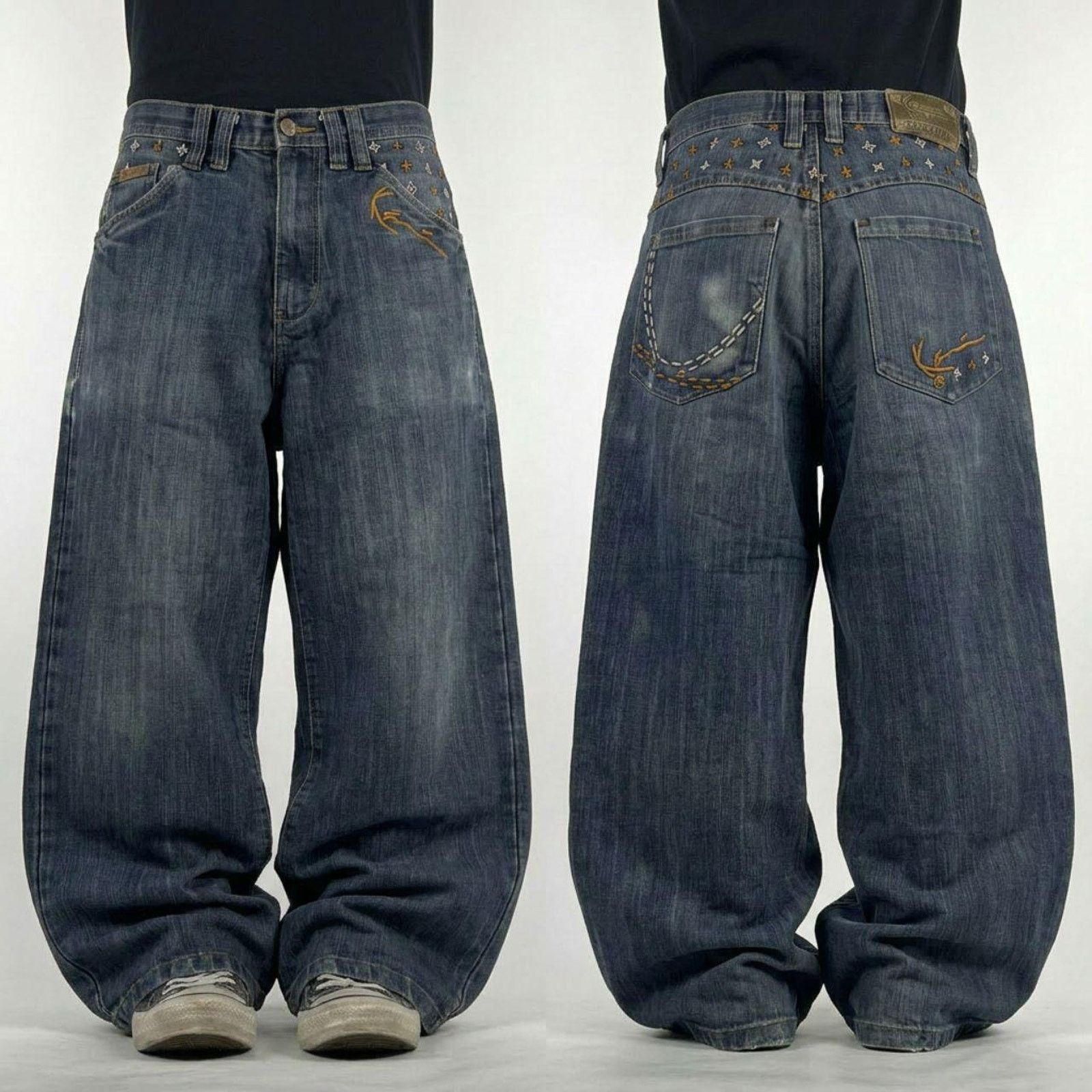 Pelle Pelle × Streetwear × Vintage Vintage Pelle Pelle Baggy Jeans