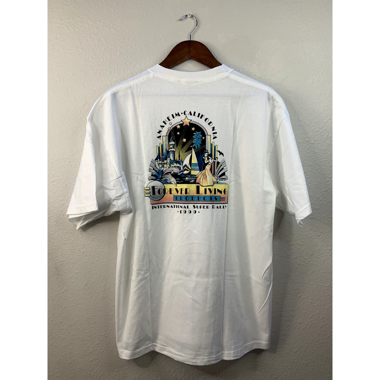 Jerzees Vintage Promo Shirt Anaheim California White Large Tee Size US L / EU 52-54 / 3 - 1 Thumbnail