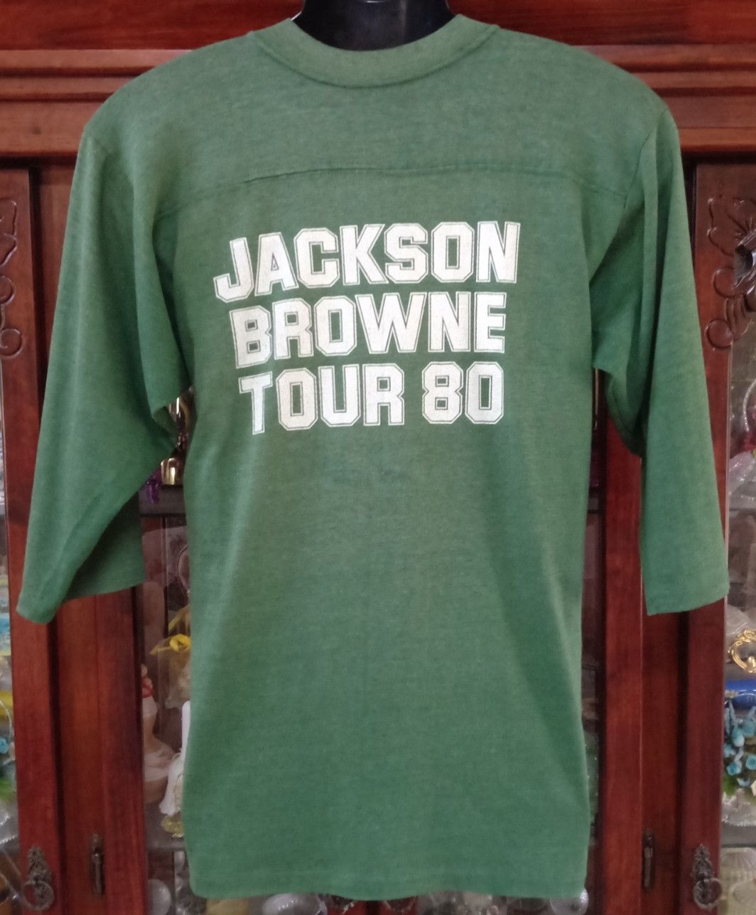 Band Tees Vintage 80s Hold Out : Jackson Browne Tour 80 Japan T-shirt Size US S / EU 44-46 / 1 - 2 Thumbnail
