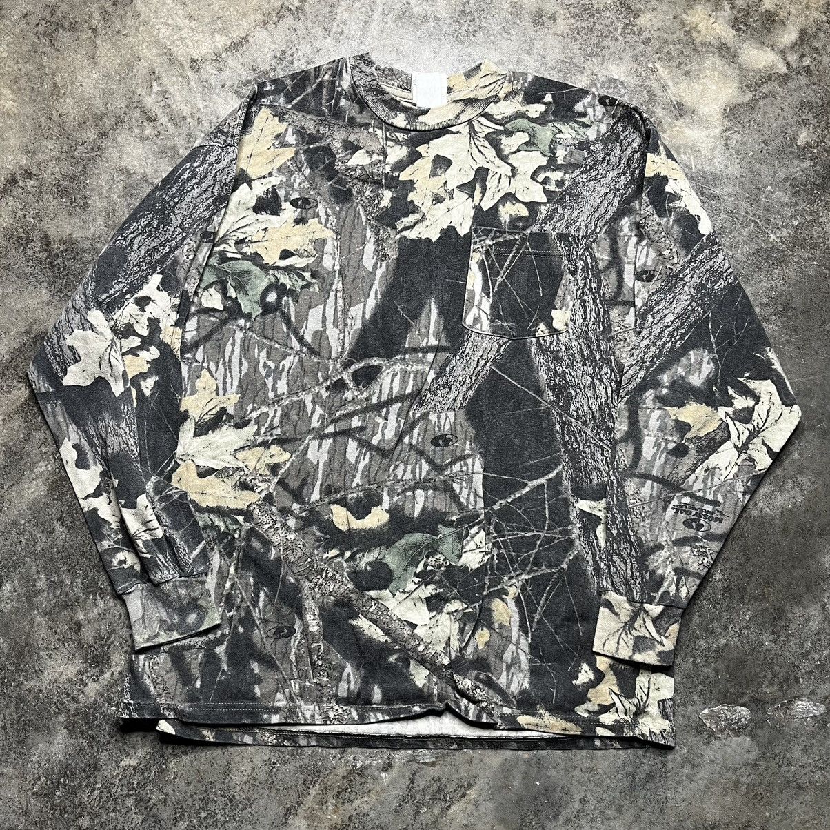 Vintage vintage longsleeve camo pocket tshirt Size US L / EU 52-54 / 3 - 1 Thumbnail