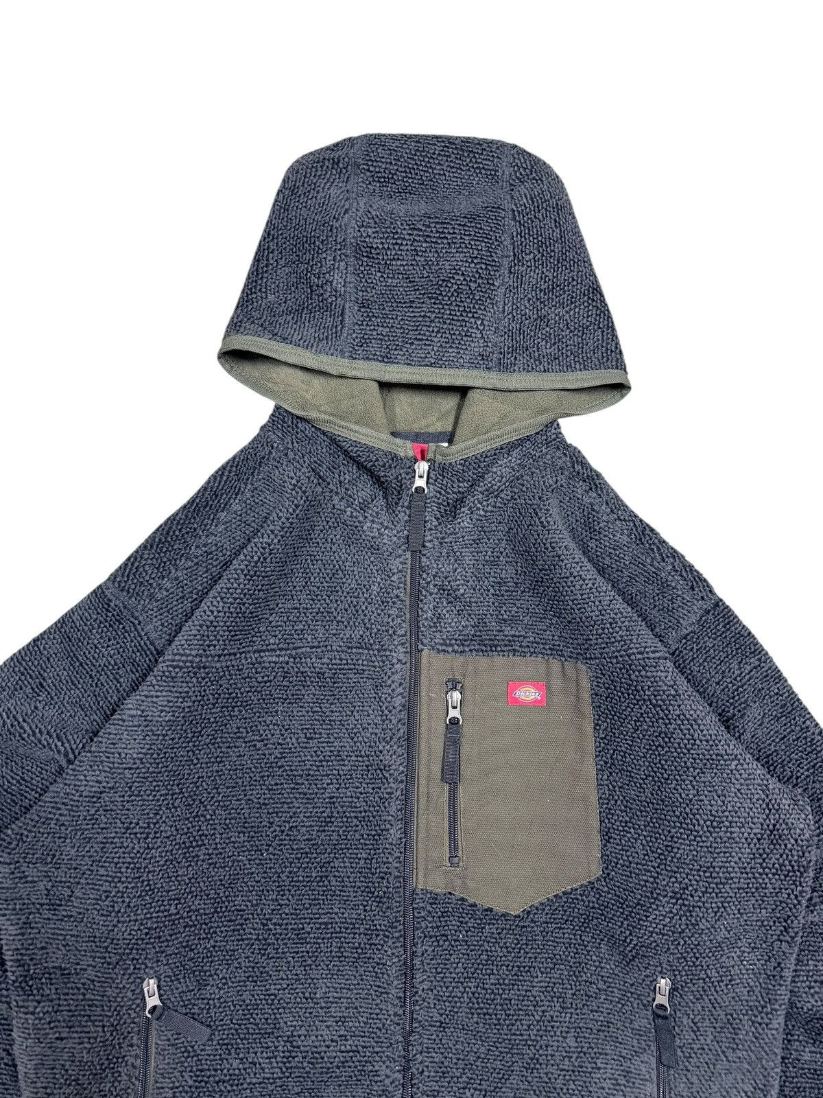 Dickies Vtg💥Dickies Fleece Zipper Hoodies Jacket Size US L / EU 52-54 / 3 - 3 Thumbnail