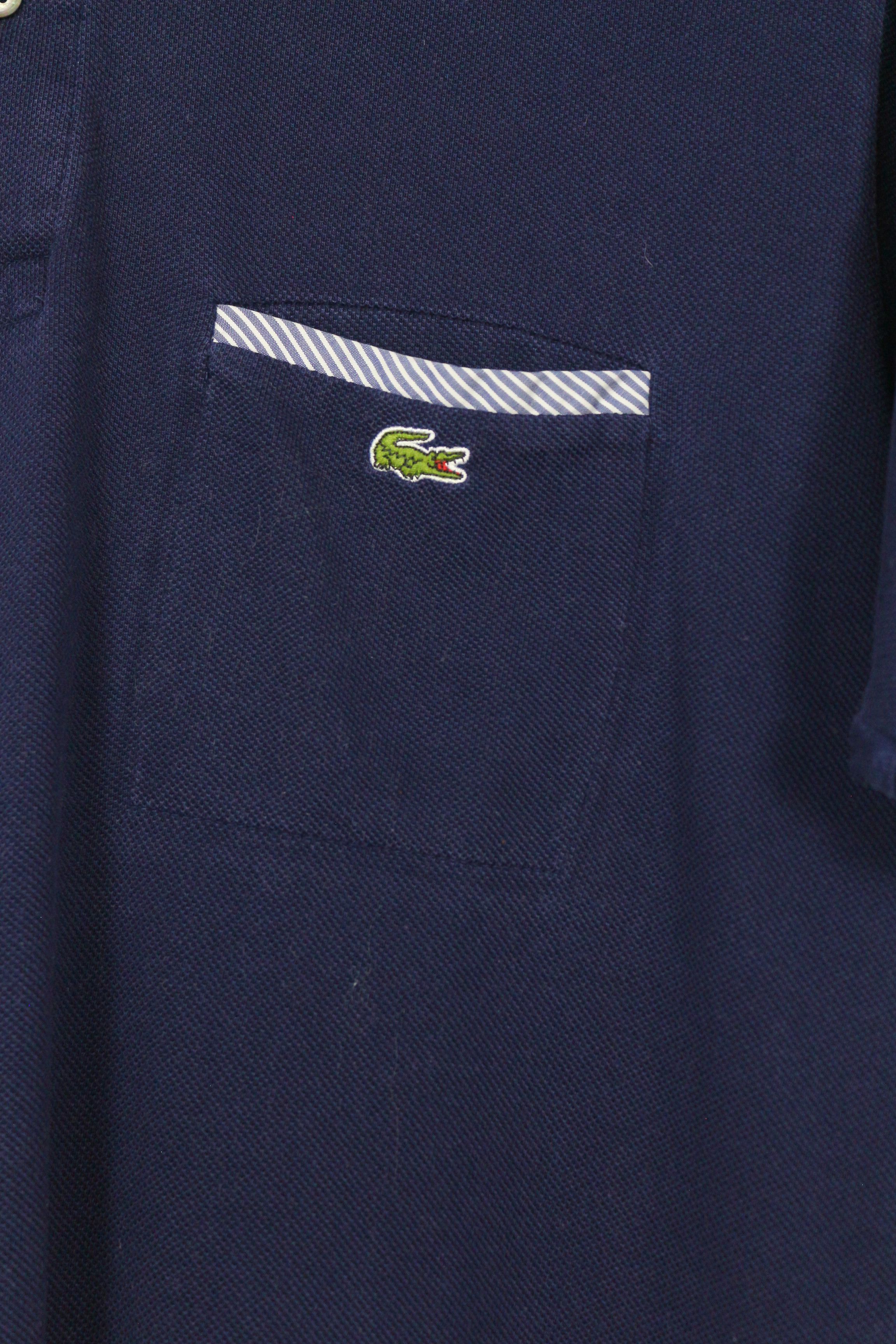 Lacoste × Vintage Lacoste Croc Logo Applique Polo Shirt 4 NZ Size US L / EU 52-54 / 3 - 2 Thumbnail