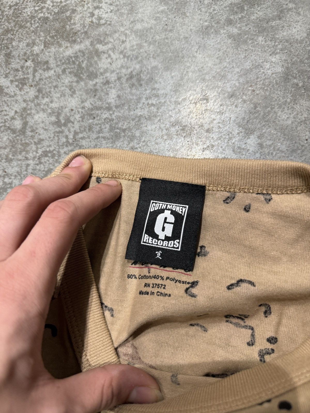 Goth Money Goth Money Records Pentant Tee Desert Camo Size US L / EU 52-54 / 3 - 2 Thumbnail