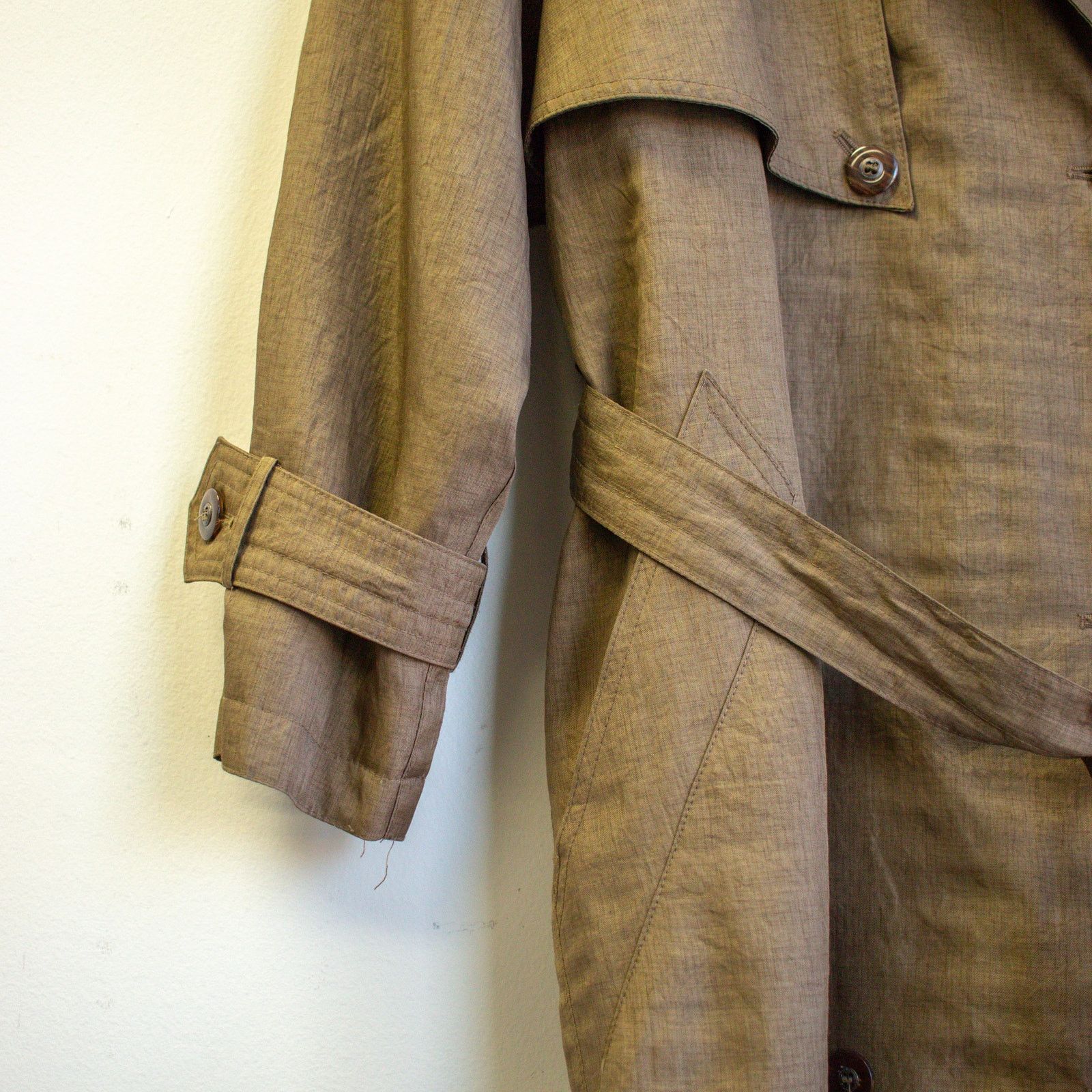 Vintage J. Gallery Greenish Fully LinedTrench Coat Size 8 Size M / US 6-8 / IT 42-44 - 5 Thumbnail
