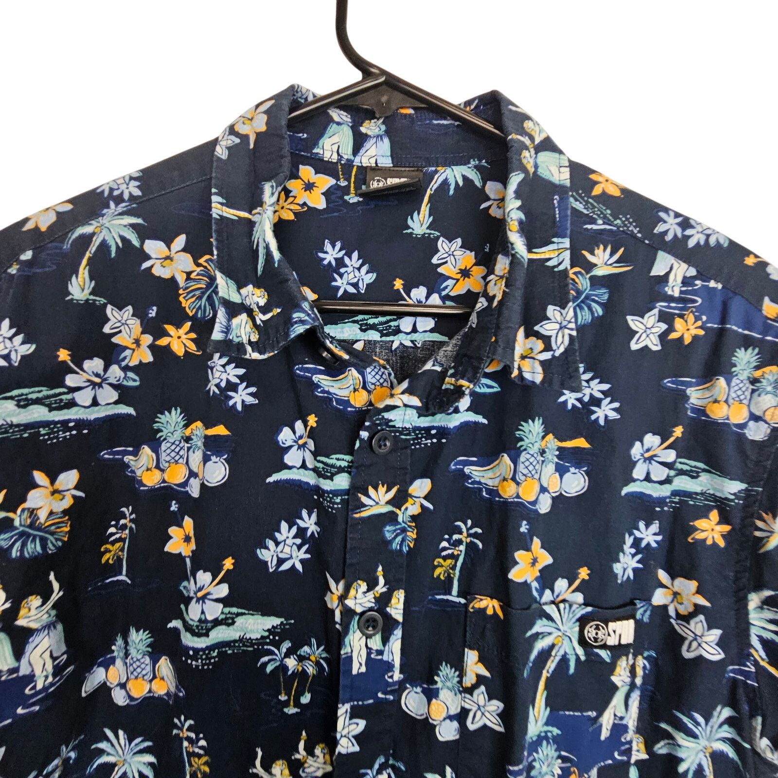 Spyder Spyder Mens Floral Print Hawaiian Shirt Size L Resortwear Size US L / EU 52-54 / 3 - 2 Thumbnail
