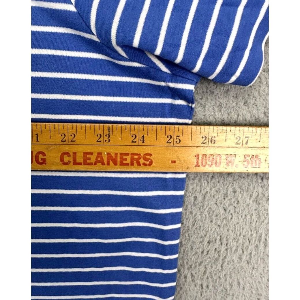 Polo Ralph Lauren Polo Ralph Lauren Polo Shirt Mens XL Blue/White Striped Pony Rugby Casual Adult Size US XL / EU 56 / 4 - 4 Thumbnail