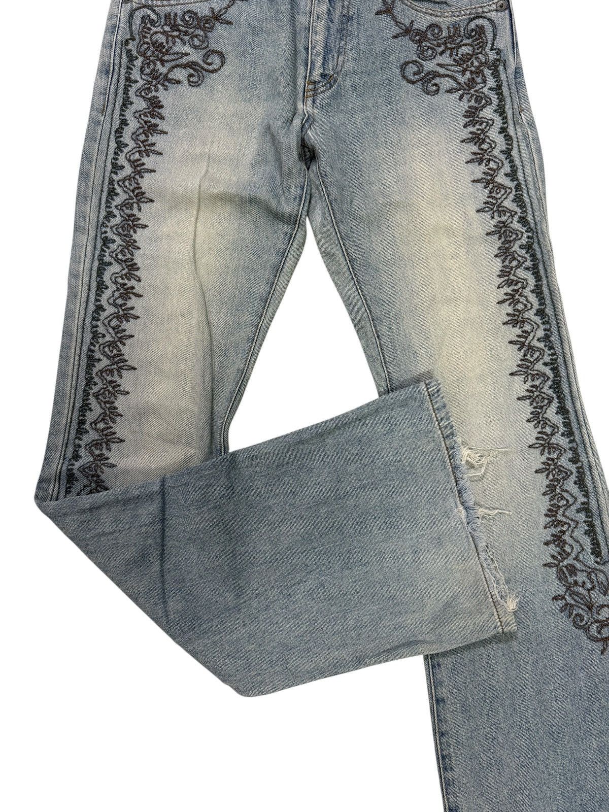 Morgan Homme Flared Jeans Japan Morgan Homme Faded Nice Design Denim Size US 29 - 10 Thumbnail